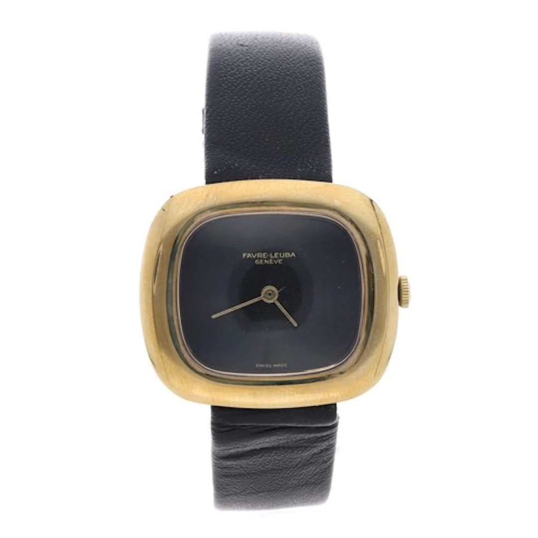 Favre-Leuba gold plated and stainless steel gentleman's wris...