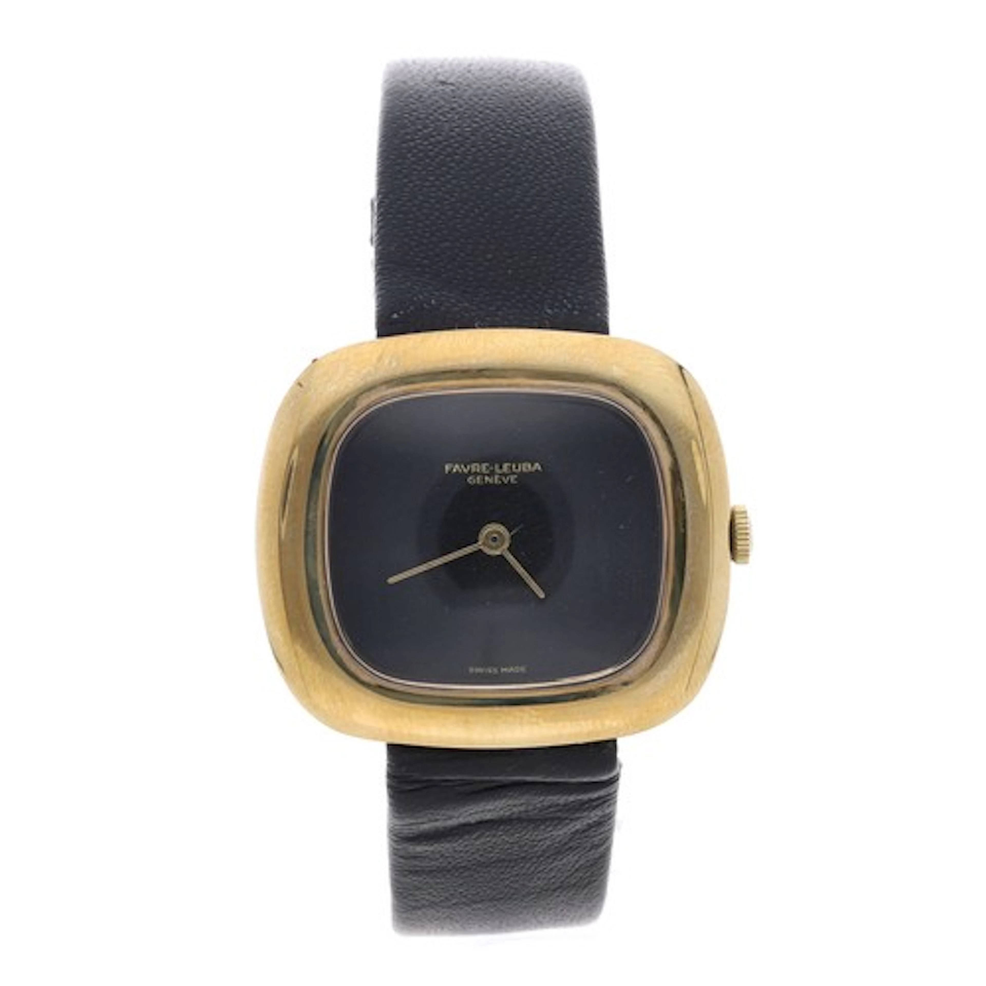 Favre-Leuba gold plated and stainless steel gentleman's wris...