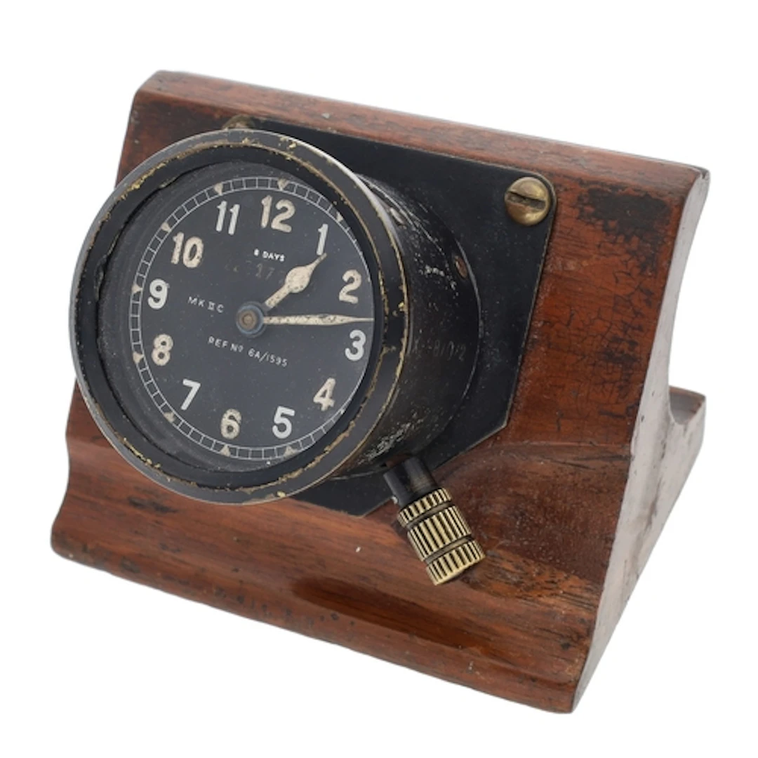 WWII British Military R.A.F./Air Ministry 8 Day MK II C airc...
