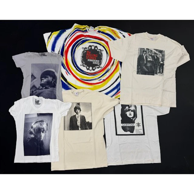 The Rolling Stones - Six rare T-shirts, each printed with ic...