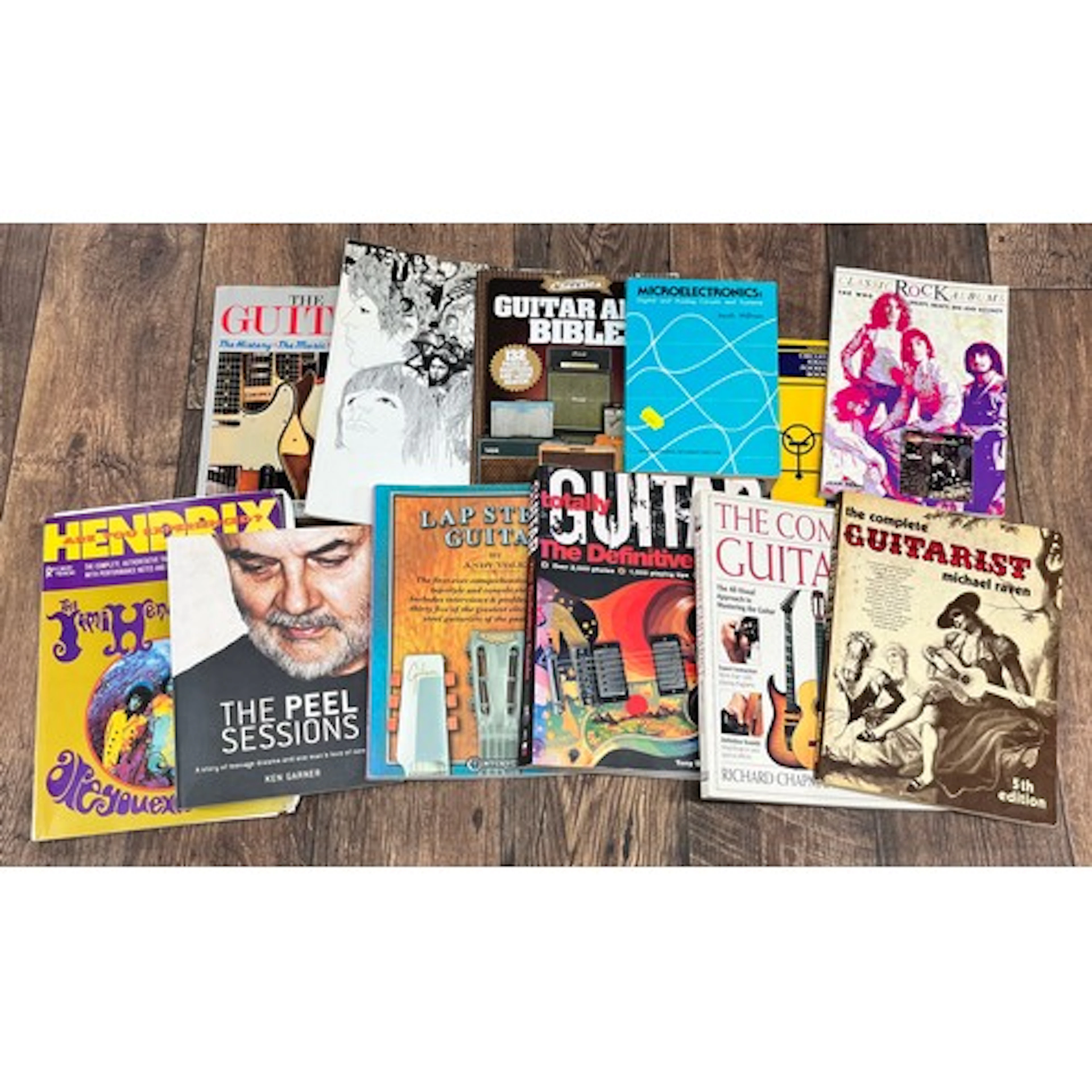 Selection of guitar and other books to include Bacon & H...