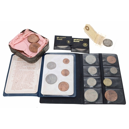 Collector's Britain's First Decimal Coin group; 1923 Florin;...