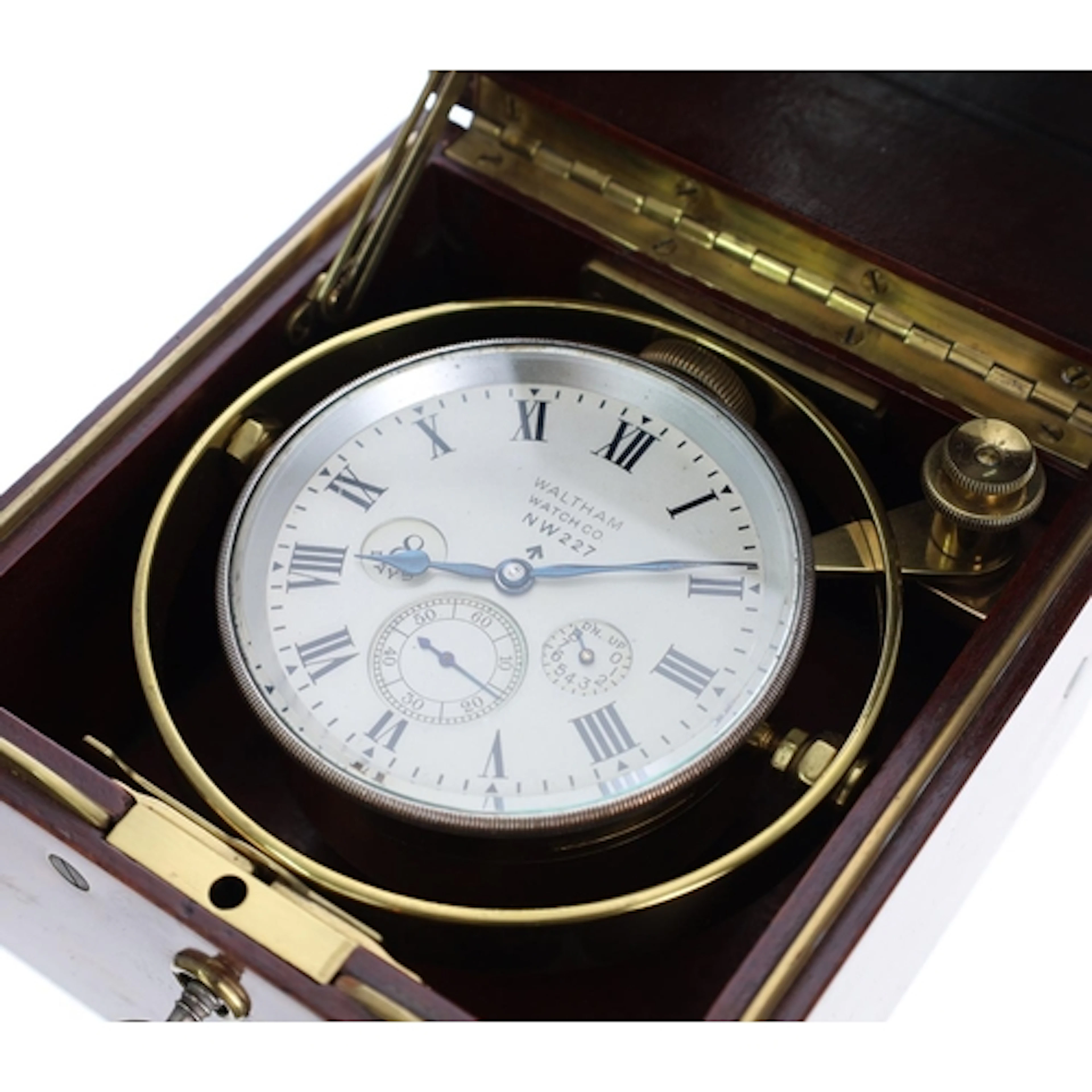 American Waltham 8 Days U.S. Navy marine chronometer, NW 227...