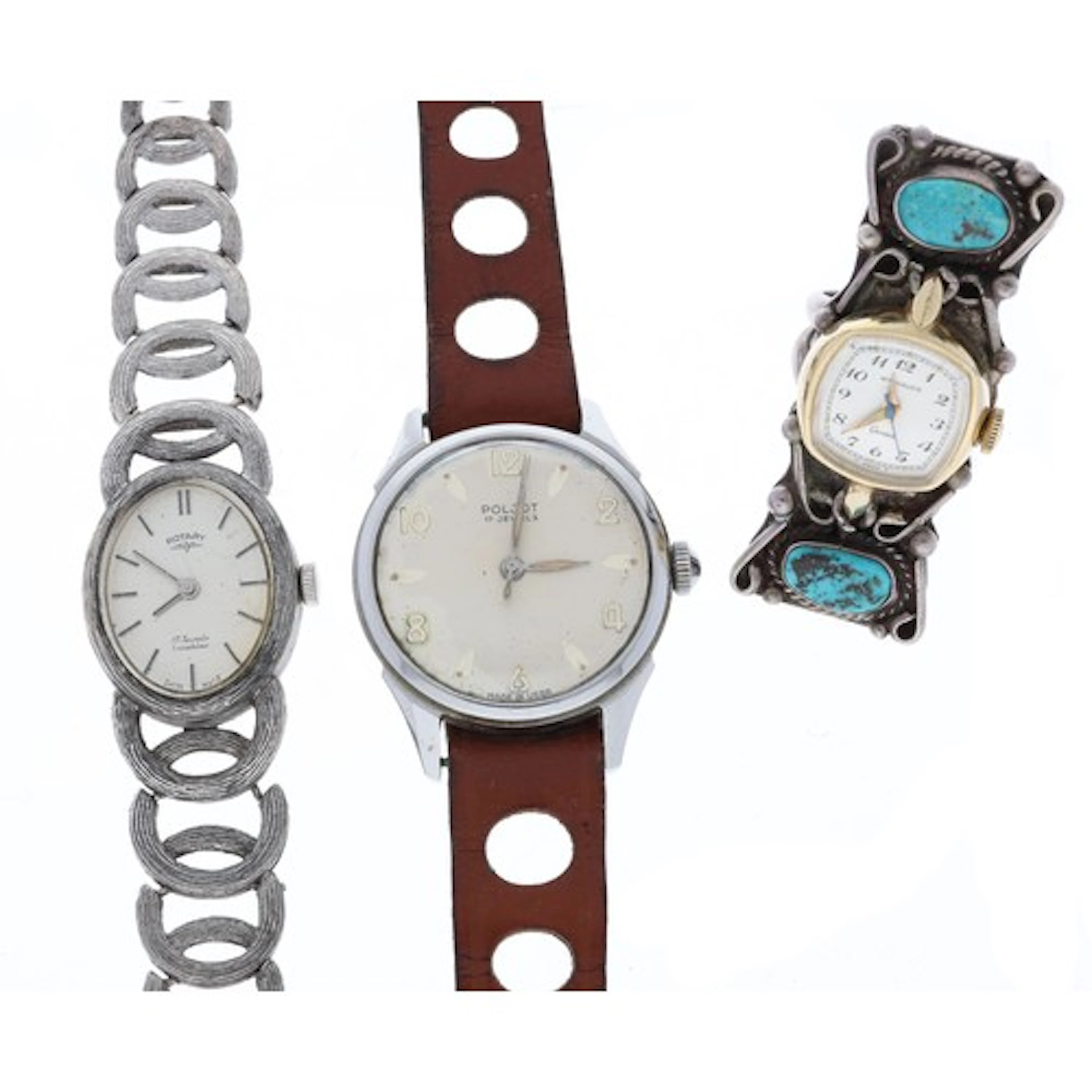 Poljot stainless steel gentleman's wristwatch, circular silv...