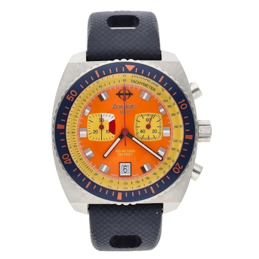 Zodiac Sea Dragon 100 meters/300 feet Chronograph stainless ...