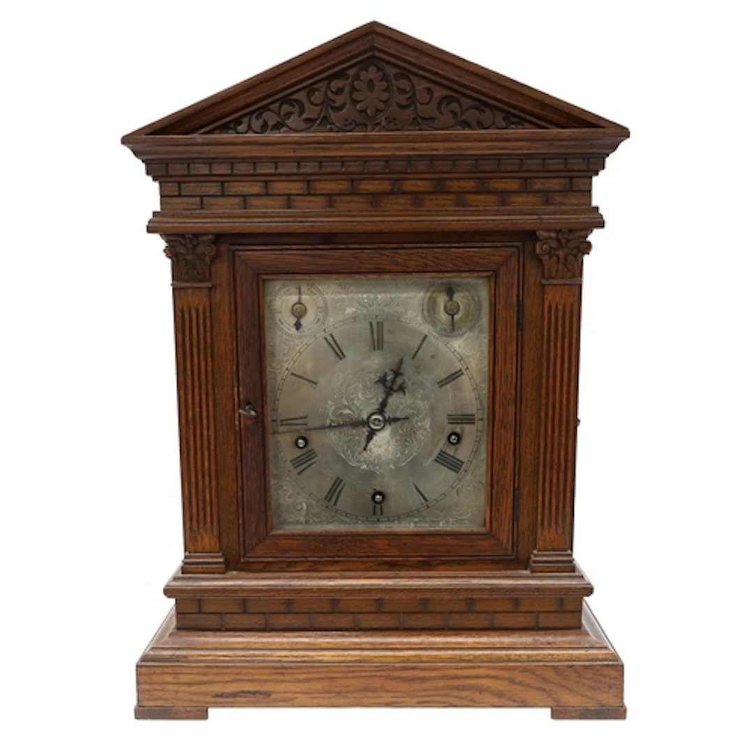 Winterhalder & Hofmeier oak three train boardroom clock ...