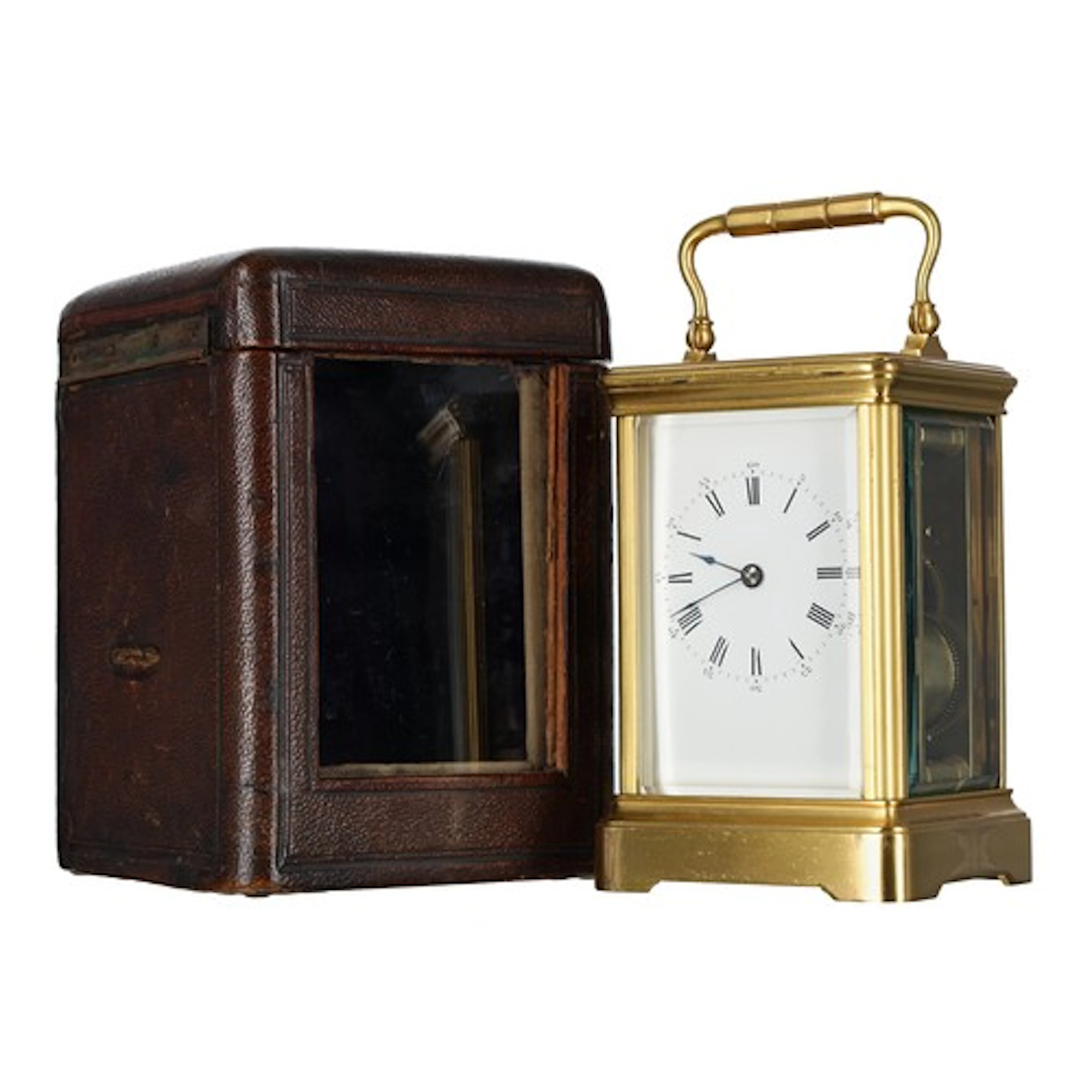 Late 19th century French striking carriage clock probably by...