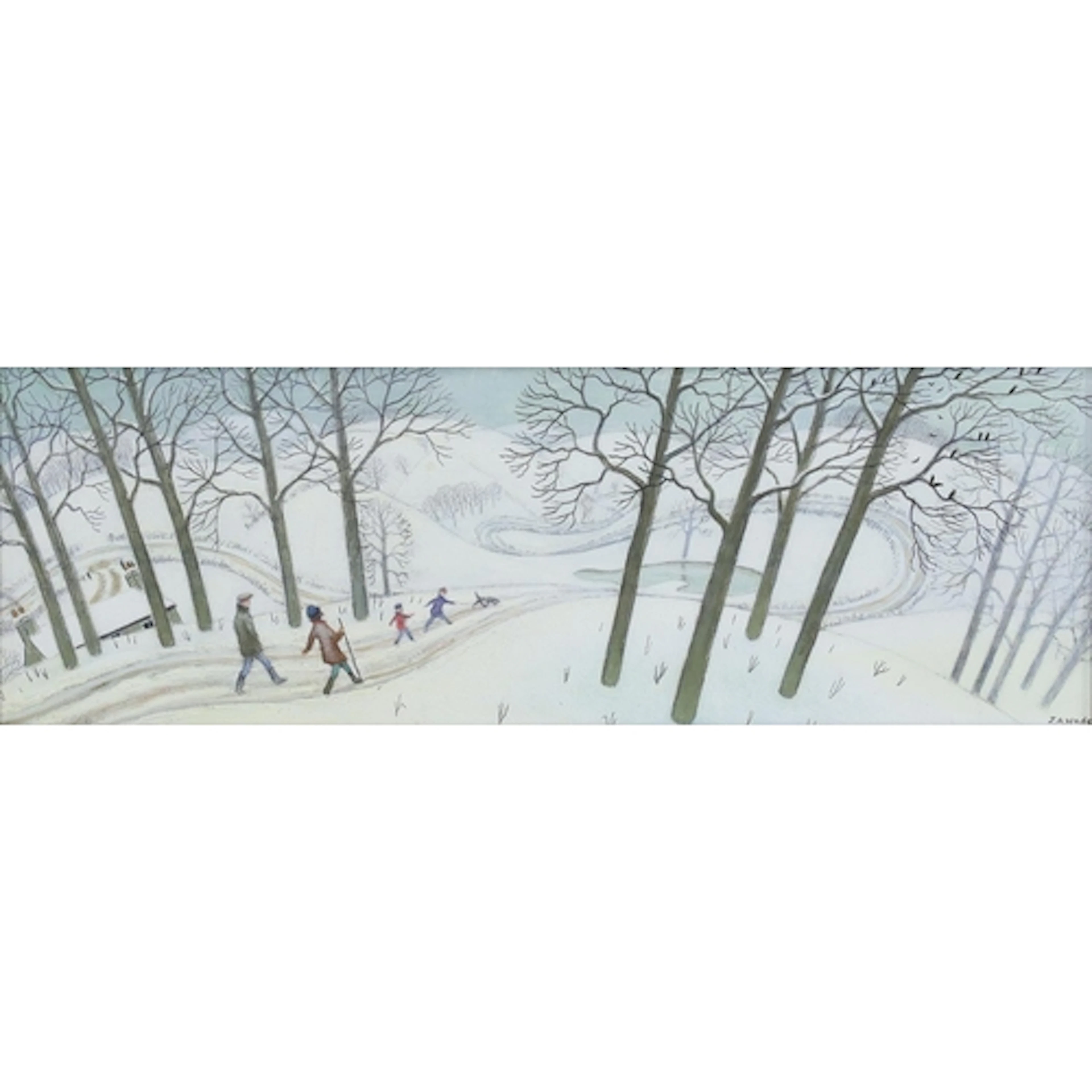 Jonathan Armigel Wade (b.1960) - “To the Pond”, Winter Lands...