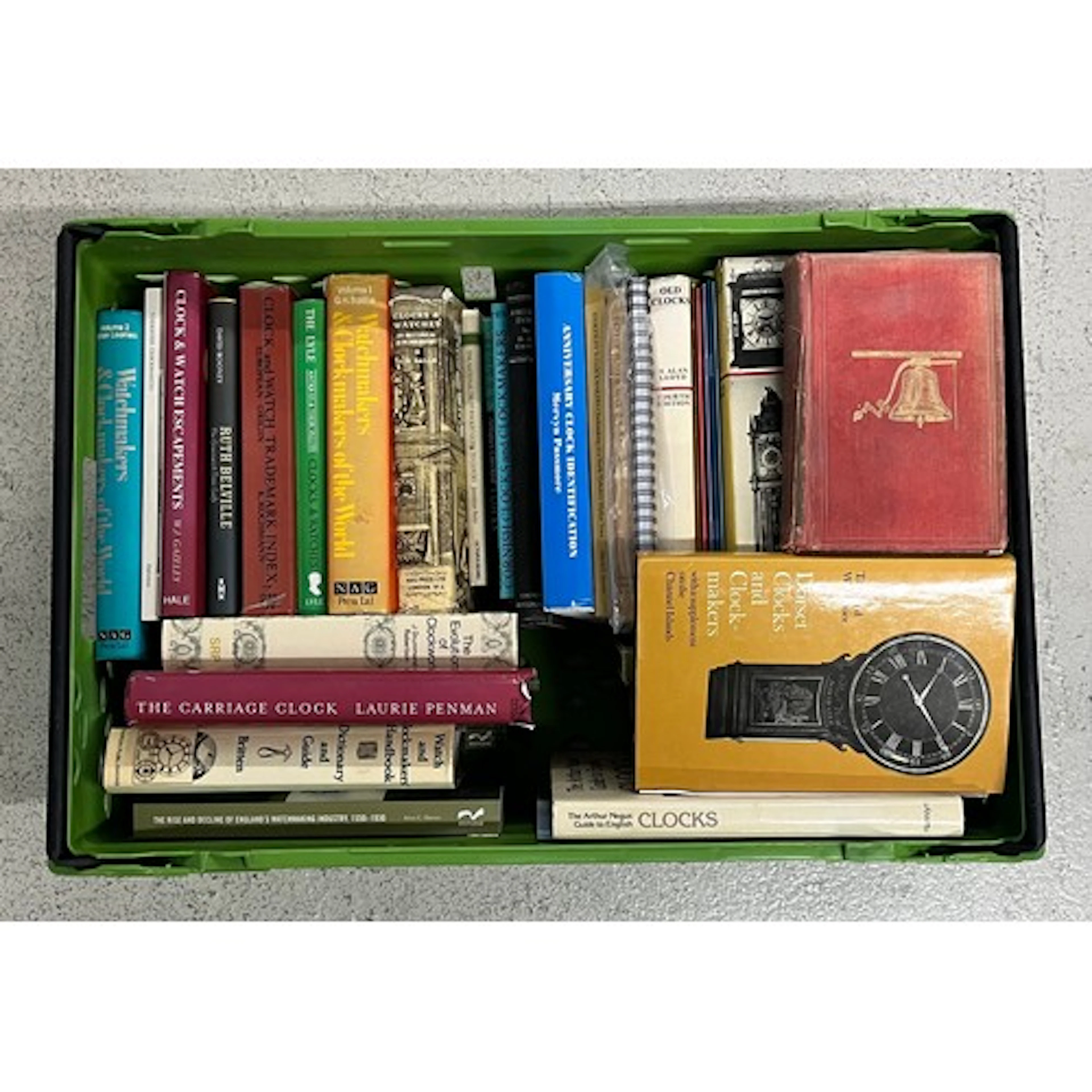 Quantity of horology related reference books to include Laur...