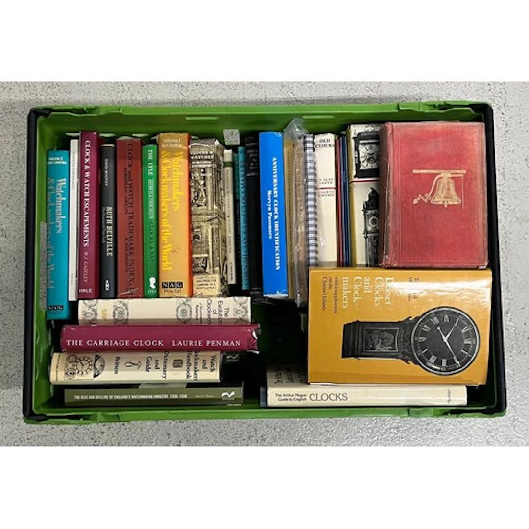 Quantity of horology related reference books to include Laur...