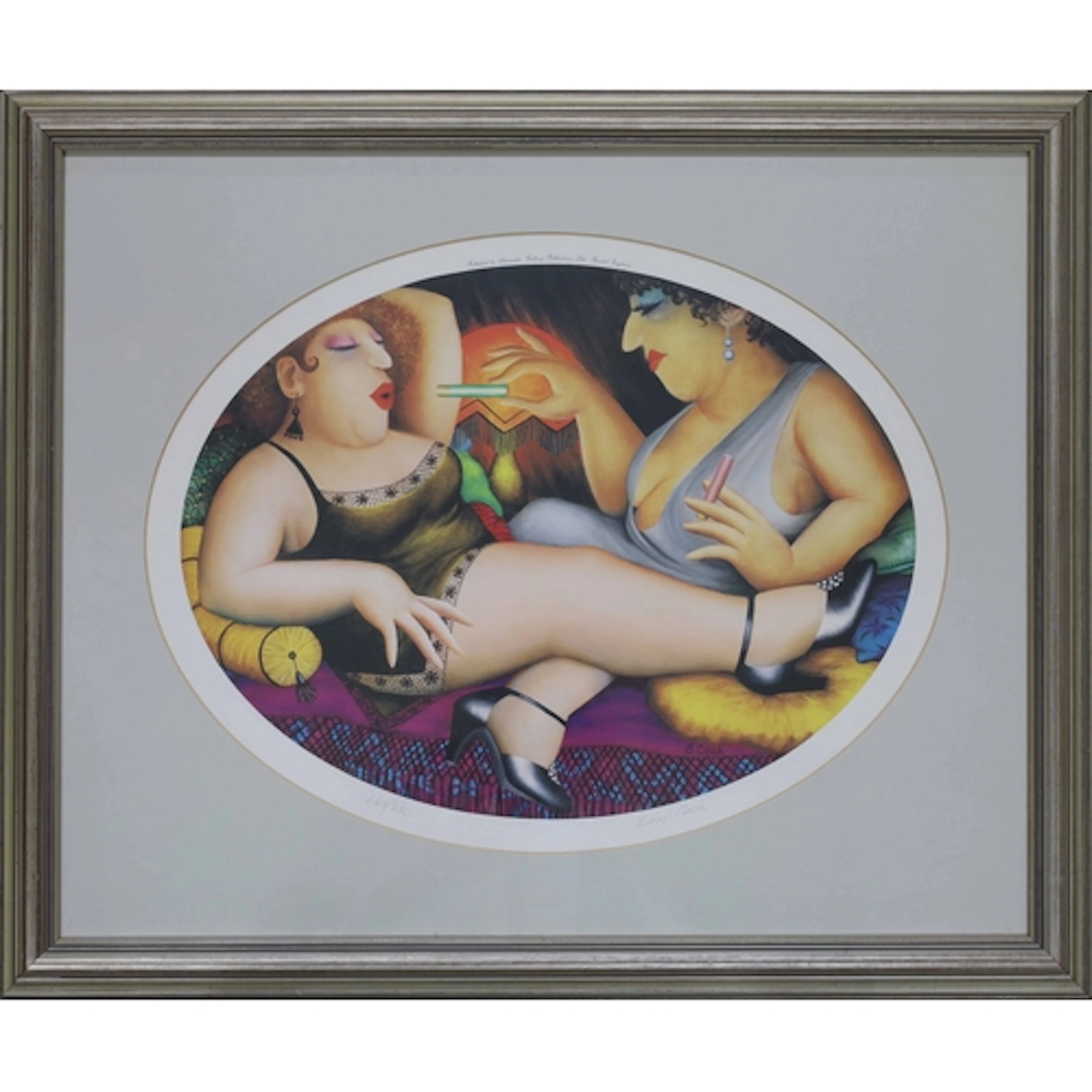 After Beryl Cook (1926-2008), a signed colour print 'A Sultr...