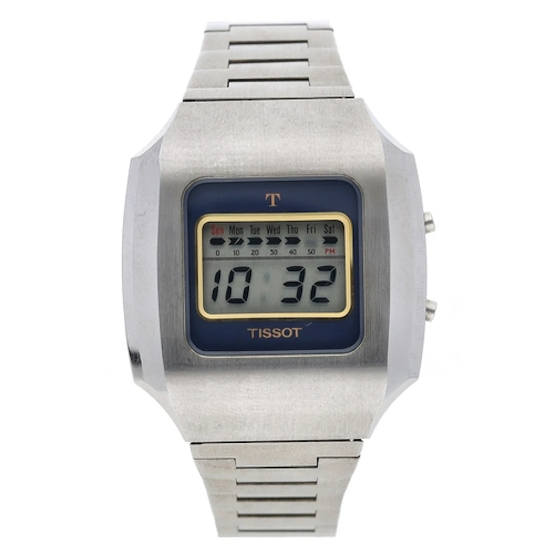 Tissot digital LCD gentleman's wristwatch, LCD dial, Tissot ...