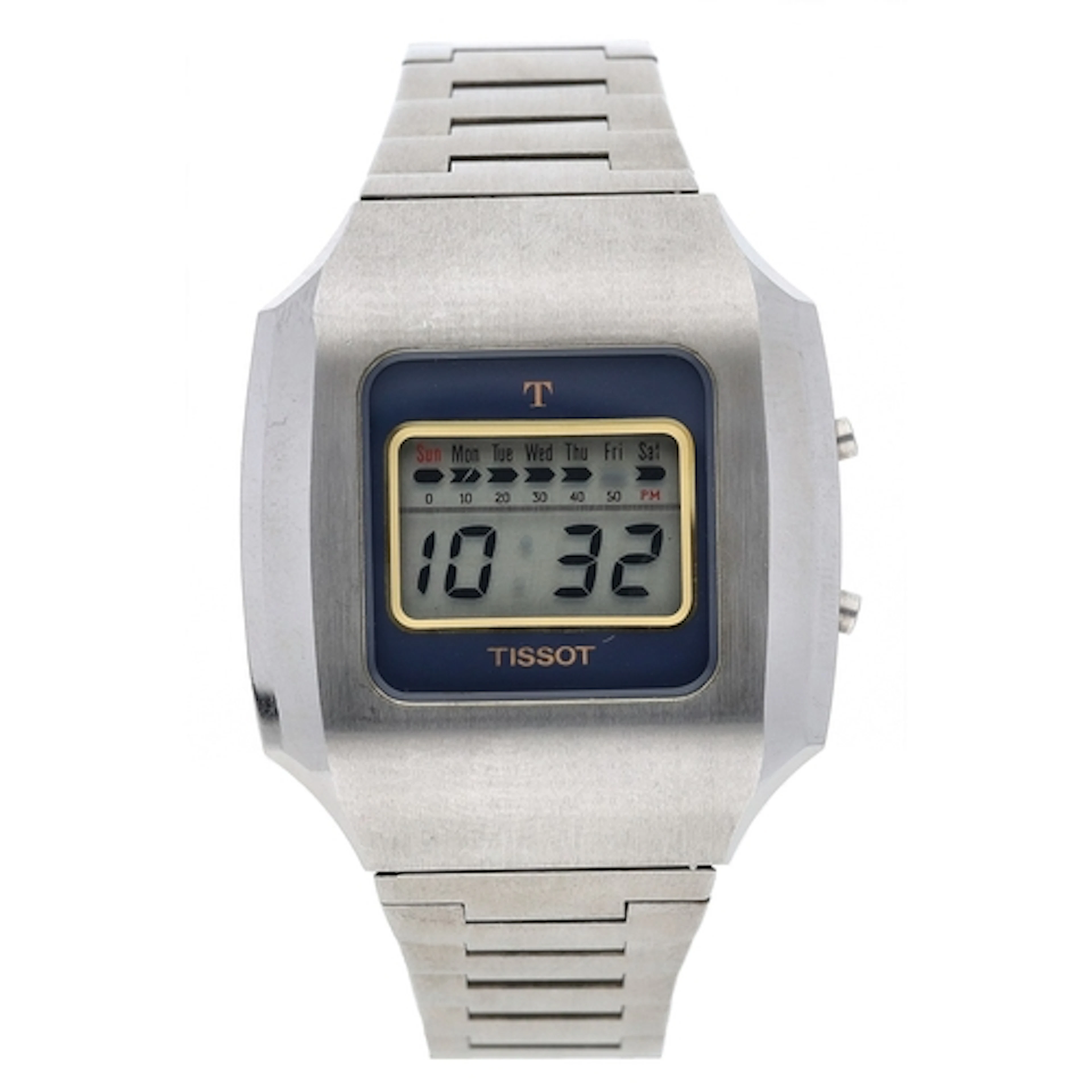 Tissot digital LCD gentleman's wristwatch, LCD dial, Tissot ...