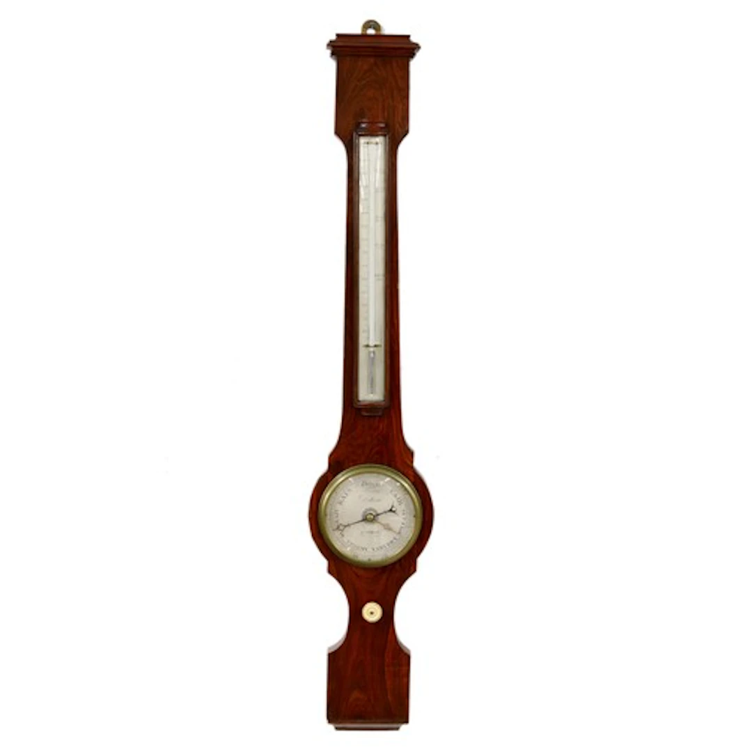 Fine 19th century rosewood wheel barometer, with a silver th...