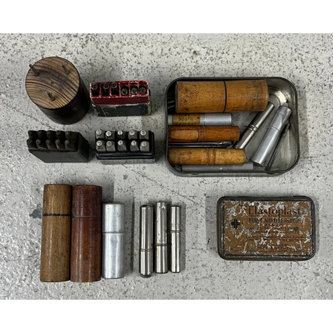 Set of boxed Eclipse marking punches; together with a set of...