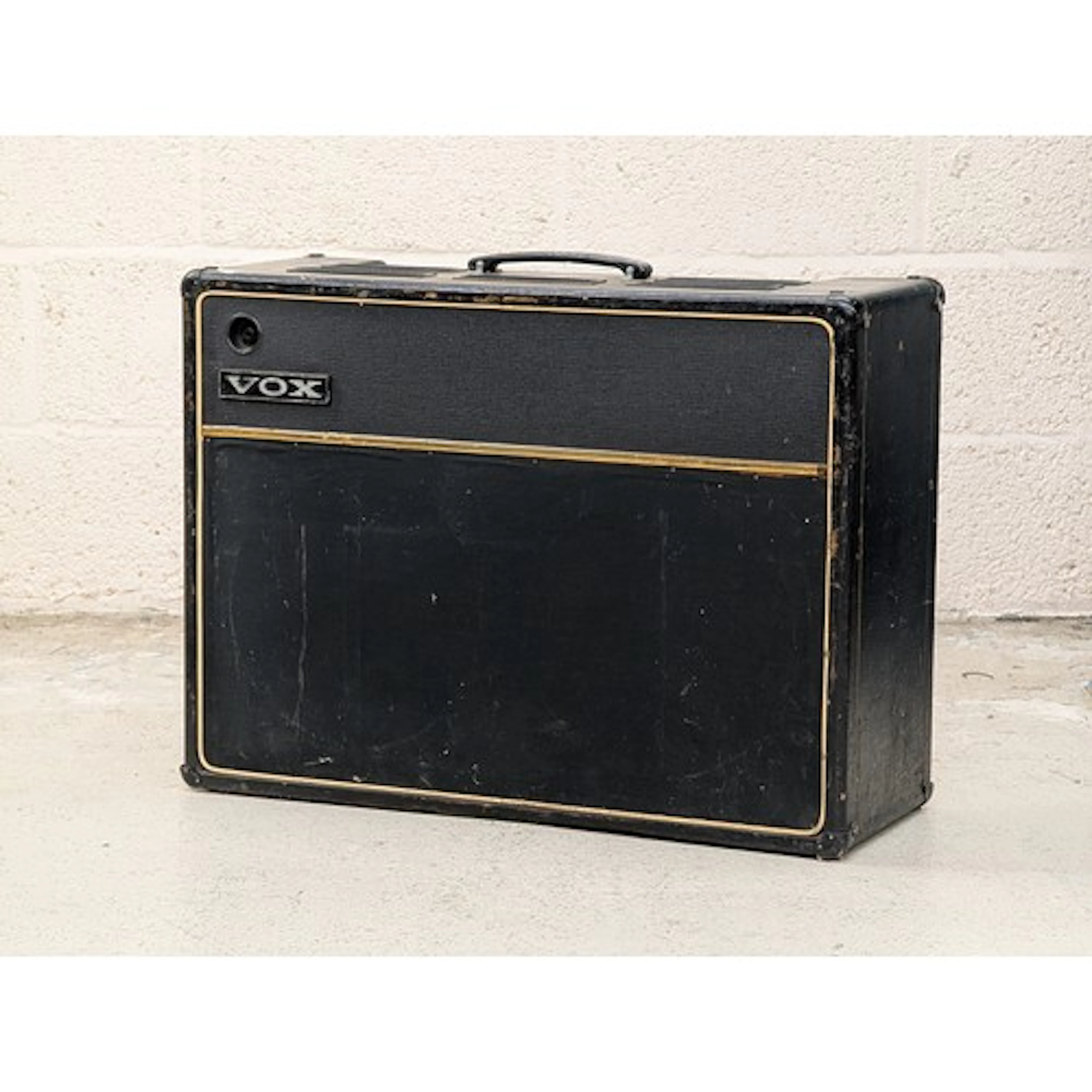 Early 1970s Vox guitar amplifier cabinet converted into a tw...