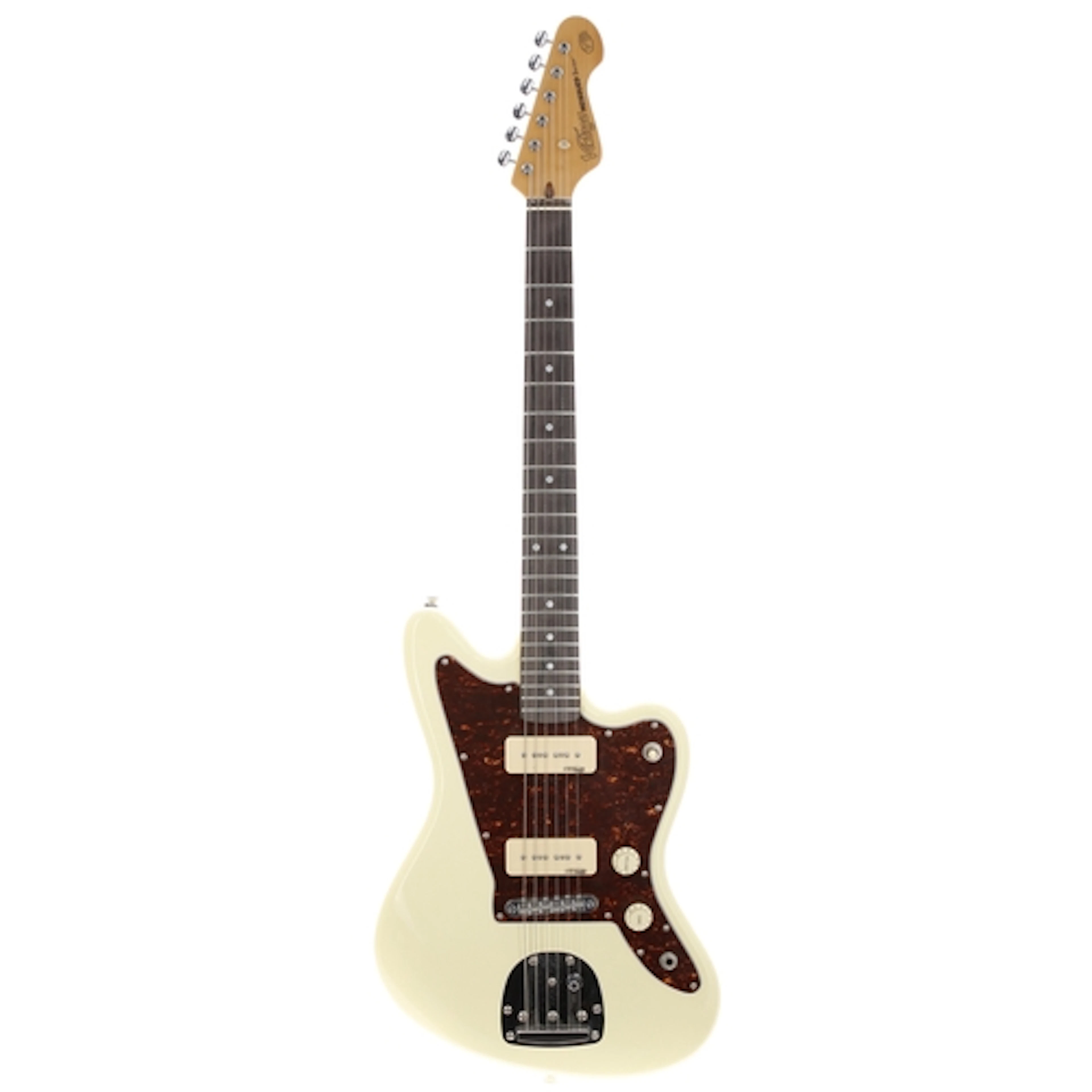 JHS Vintage Reissued Series V65 electric guitar, white finis...