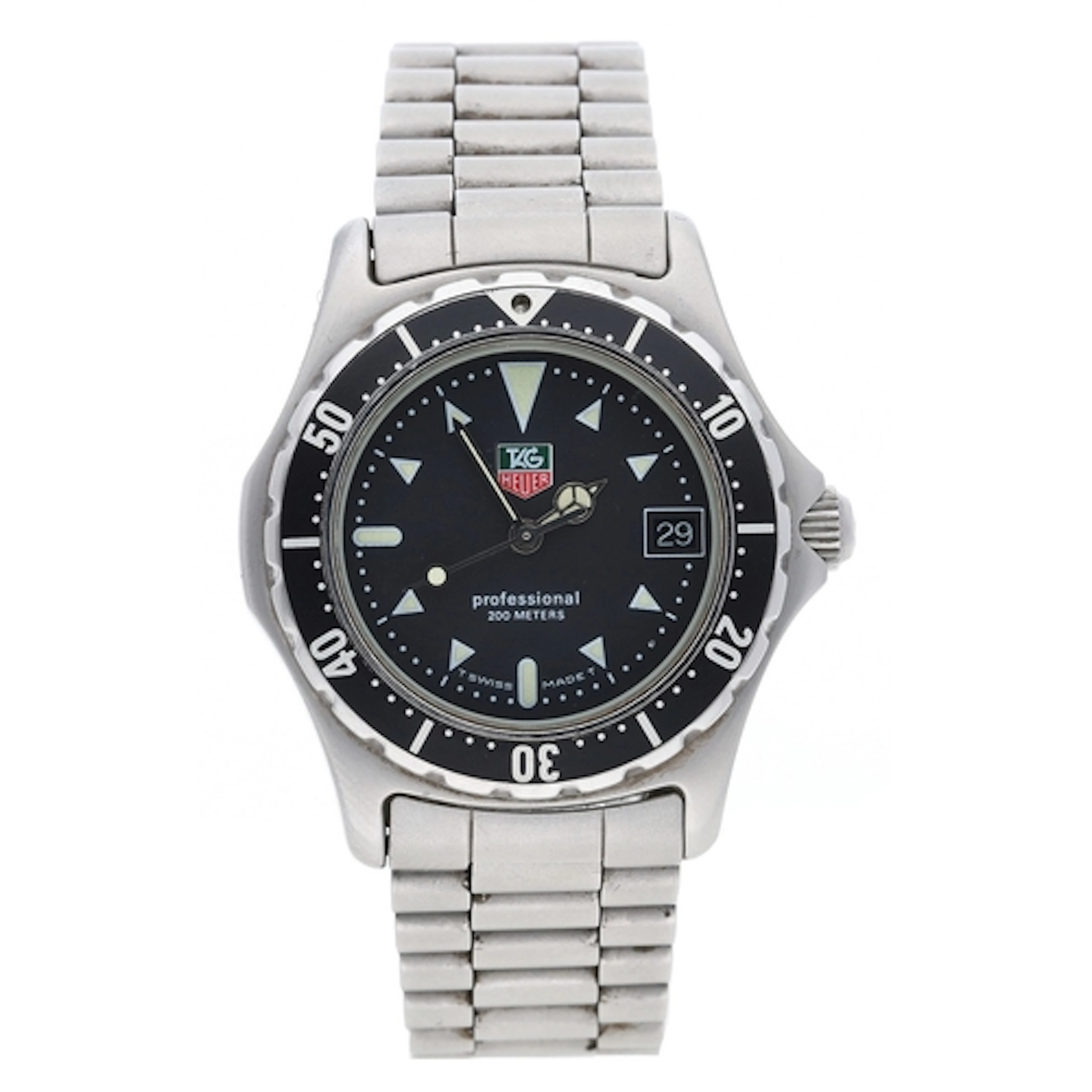 Tag Heuer 2000 Series mid-size stainless steel wristwatch, r...