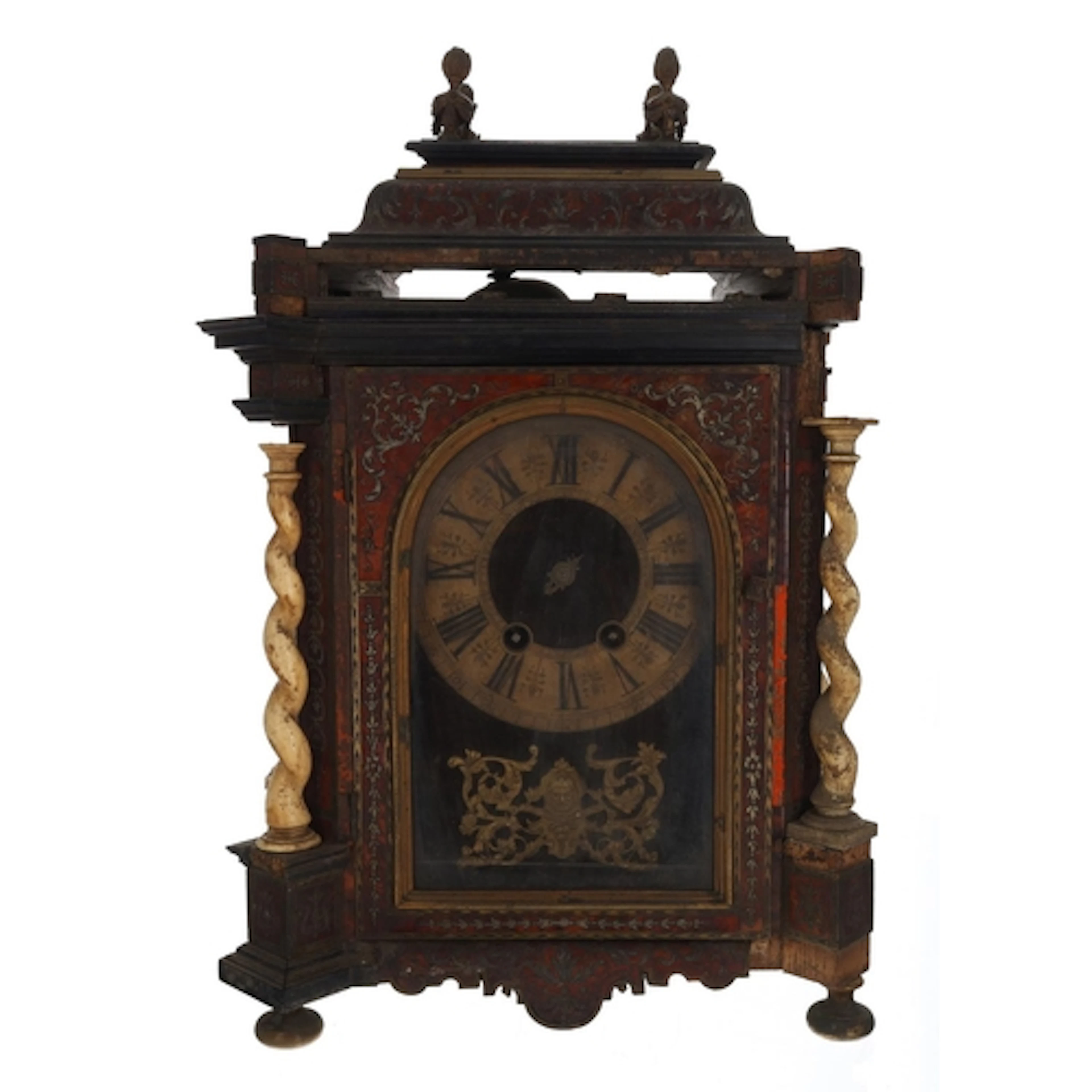 French 18th century boulle work bracket clock requiring comp...