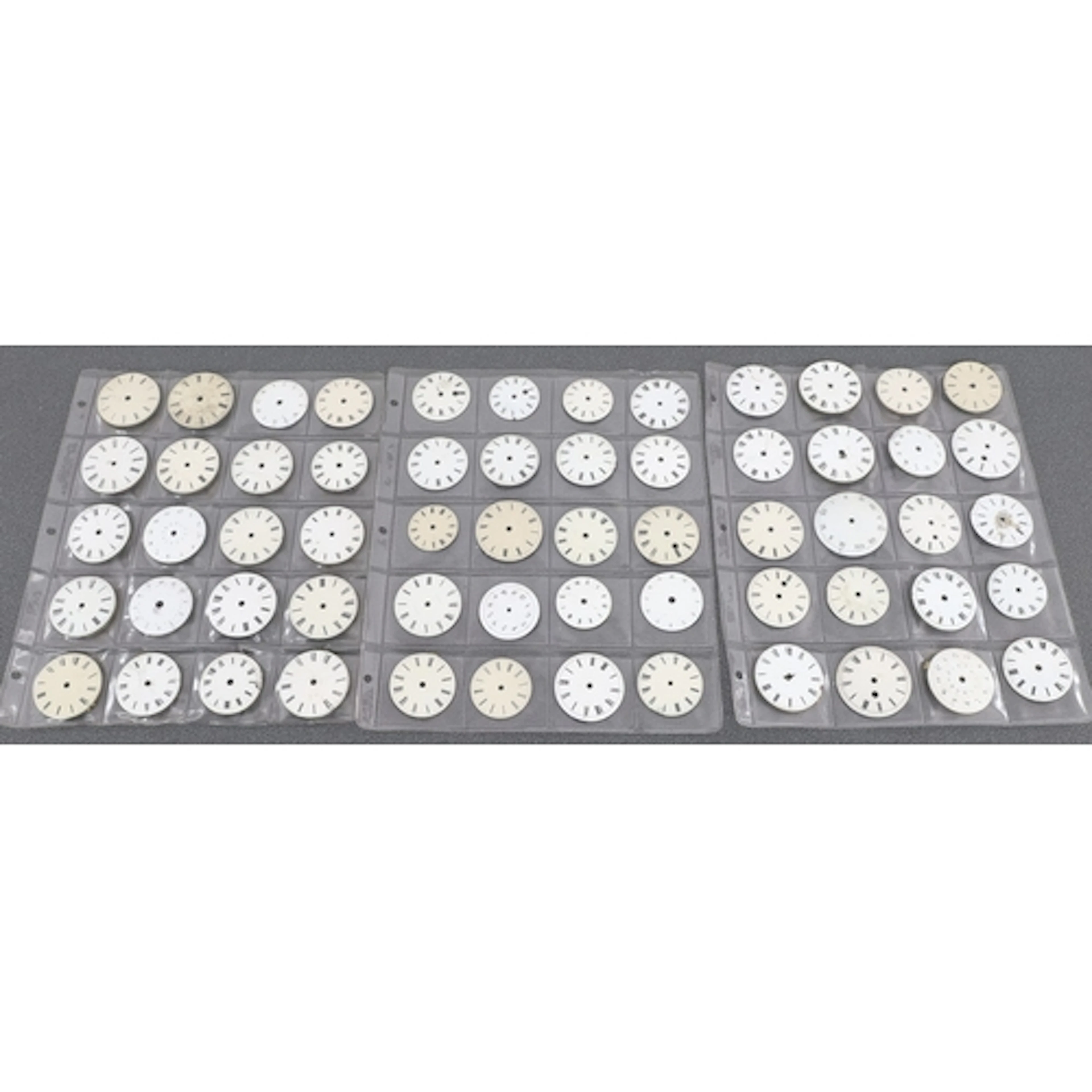 Sixty enamel pocket watch dials to include verge examples...
