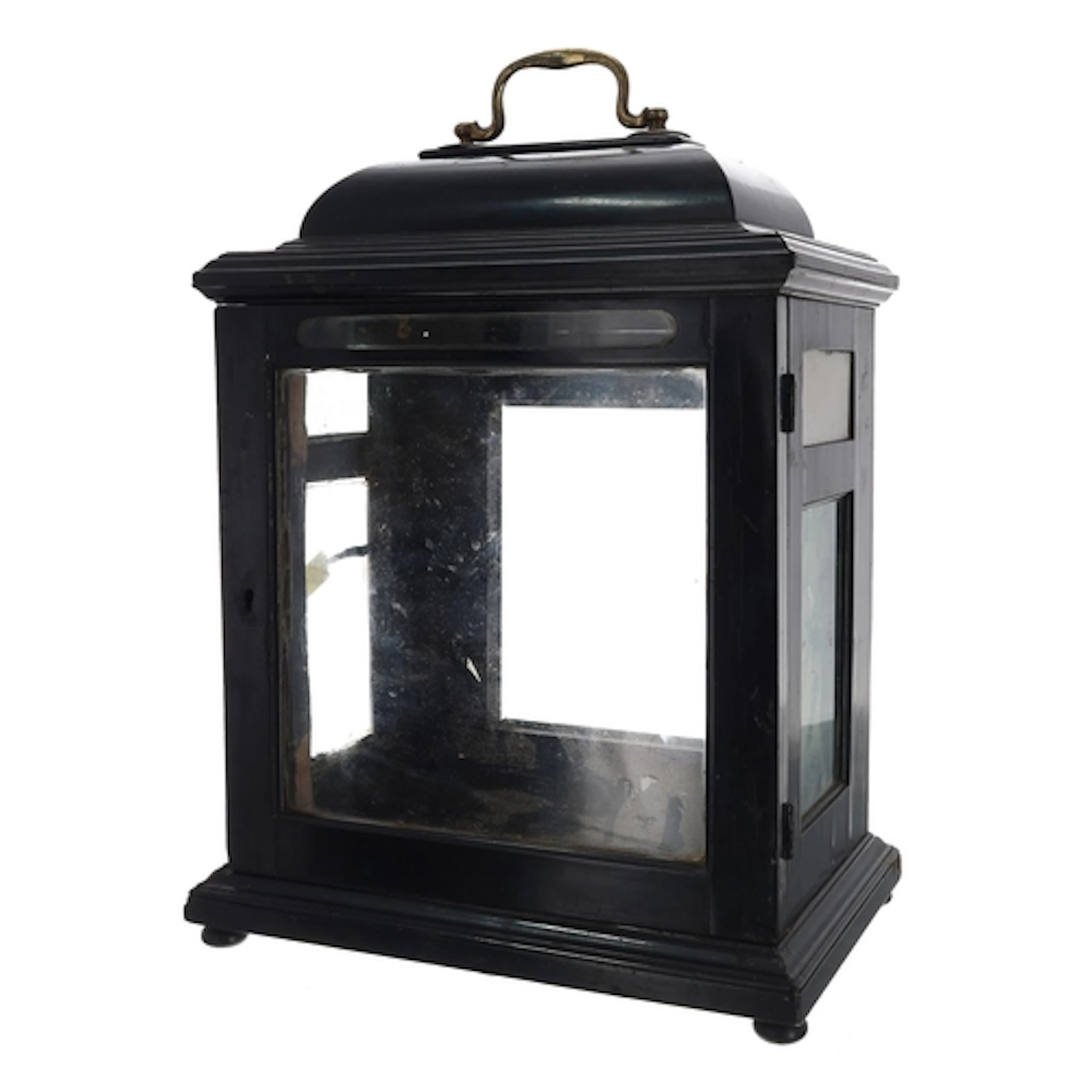 18th century ebonised bracket clock case for a 7.5" dial, su...