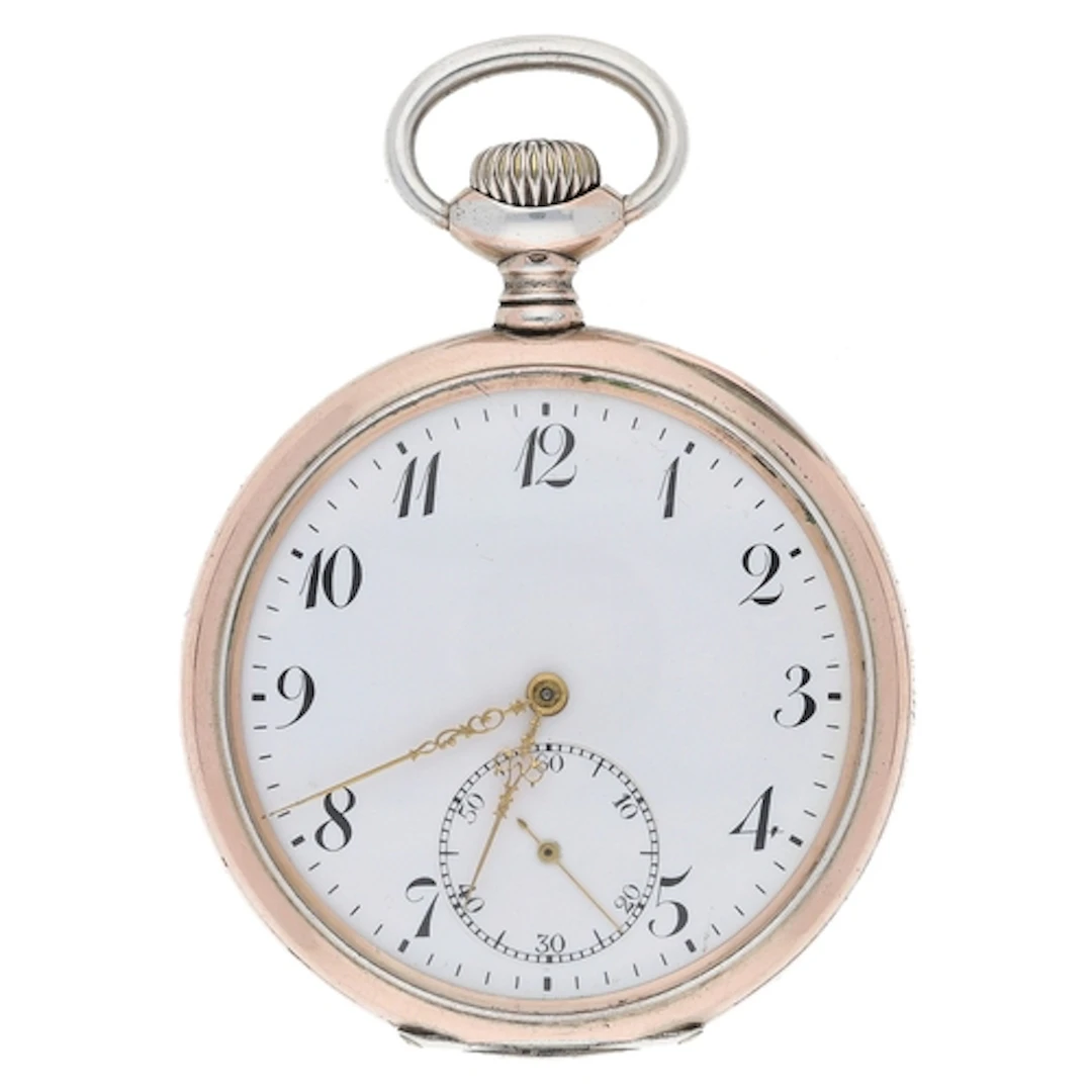 Zenith silver (0.800) lever pocket watch, signed movement, n...