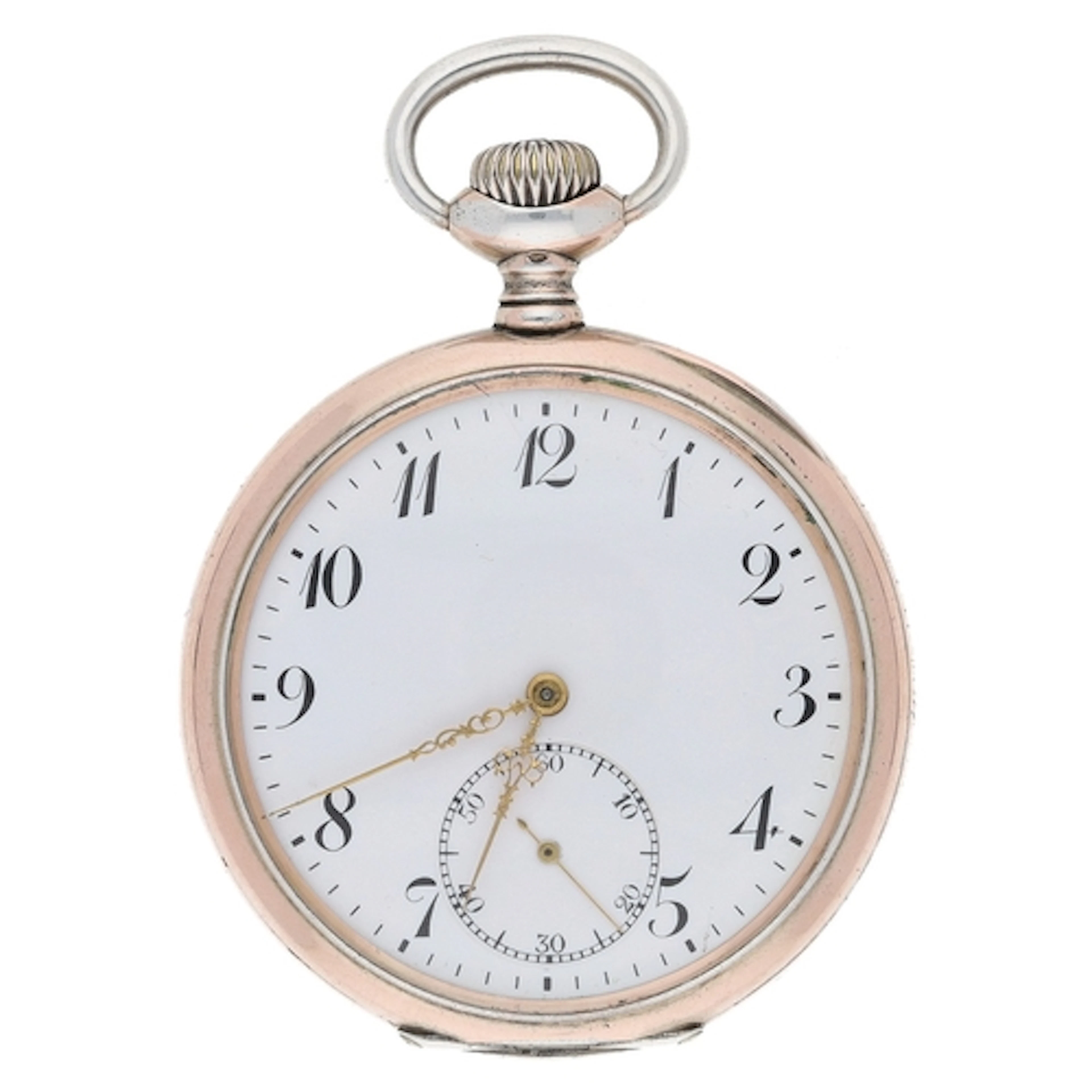Zenith silver (0.800) lever pocket watch, signed movement, n...