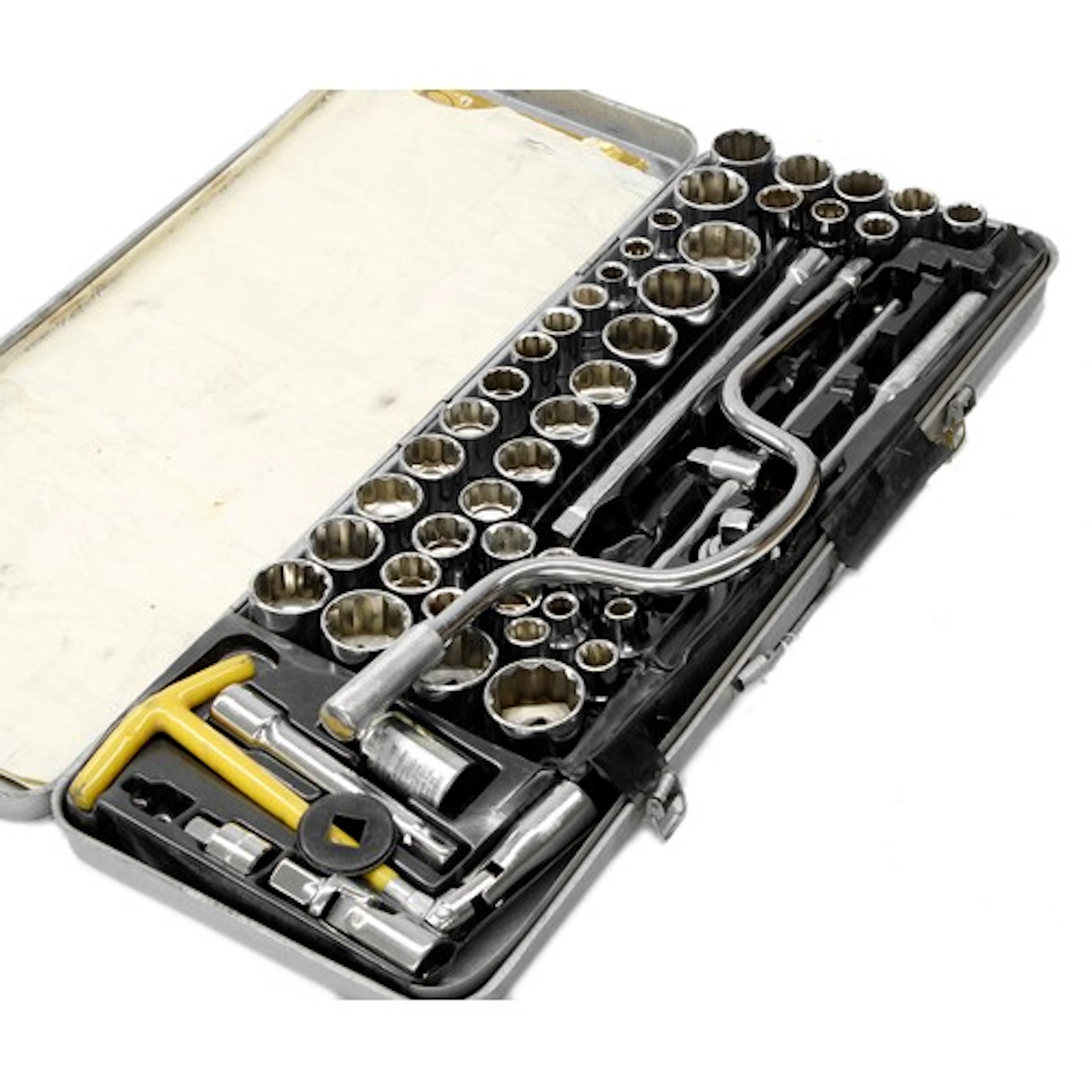 Guardsman ½” drive socket set in metal case containing a mix...
