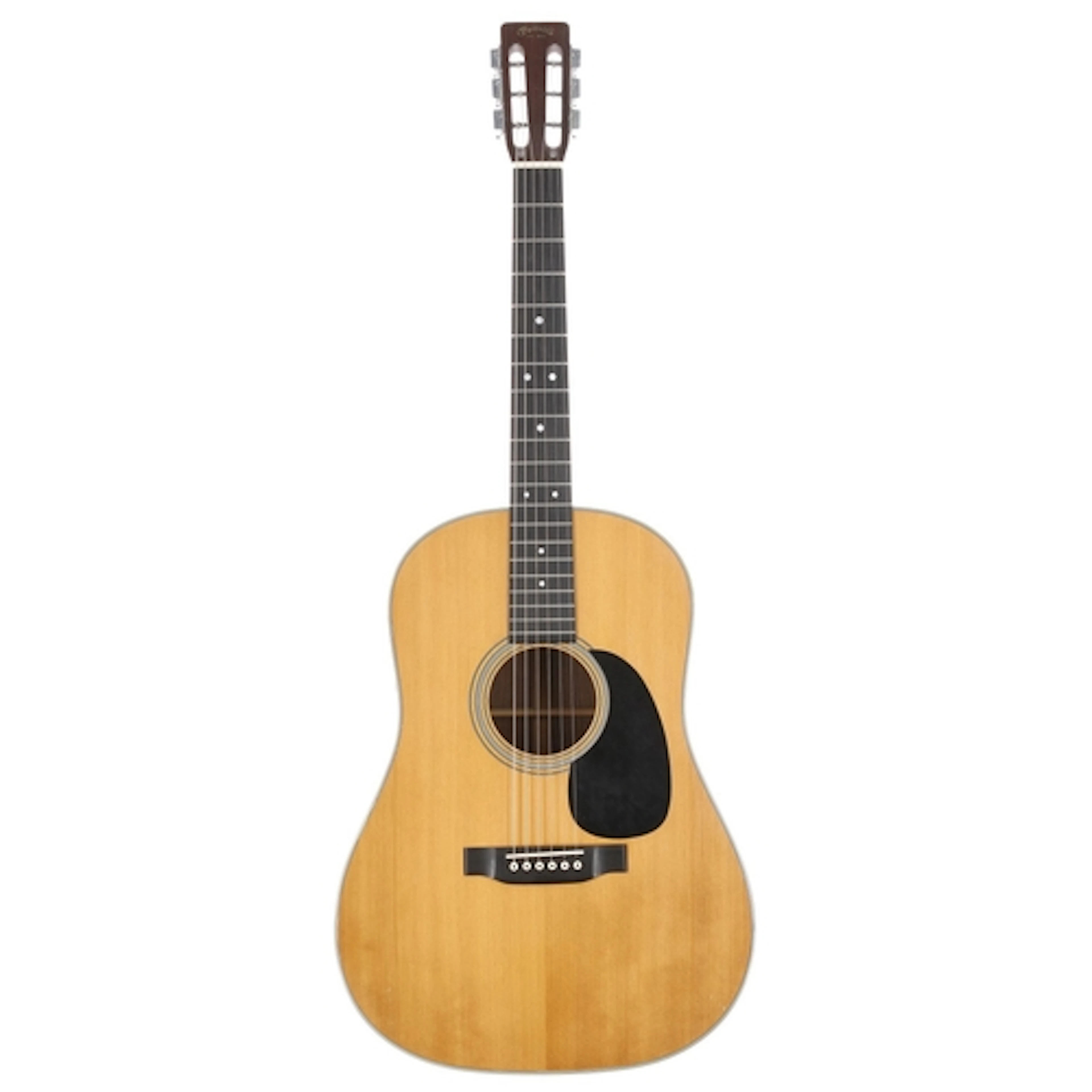 1974 C.F Martin D-28S acoustic guitar, made in USA; Back and...