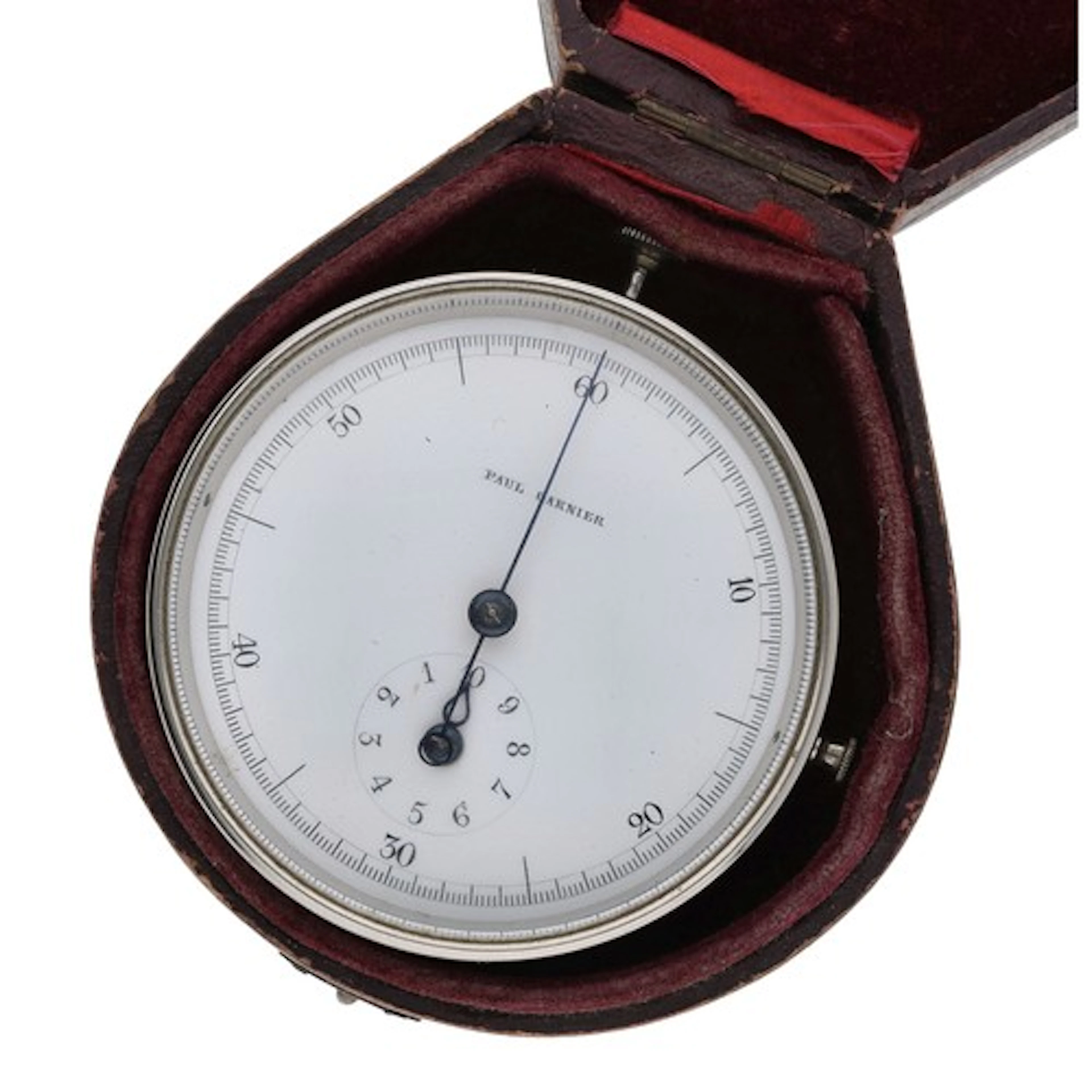Paul Garnier, Paris ten minute chronograph in a fitted case,...