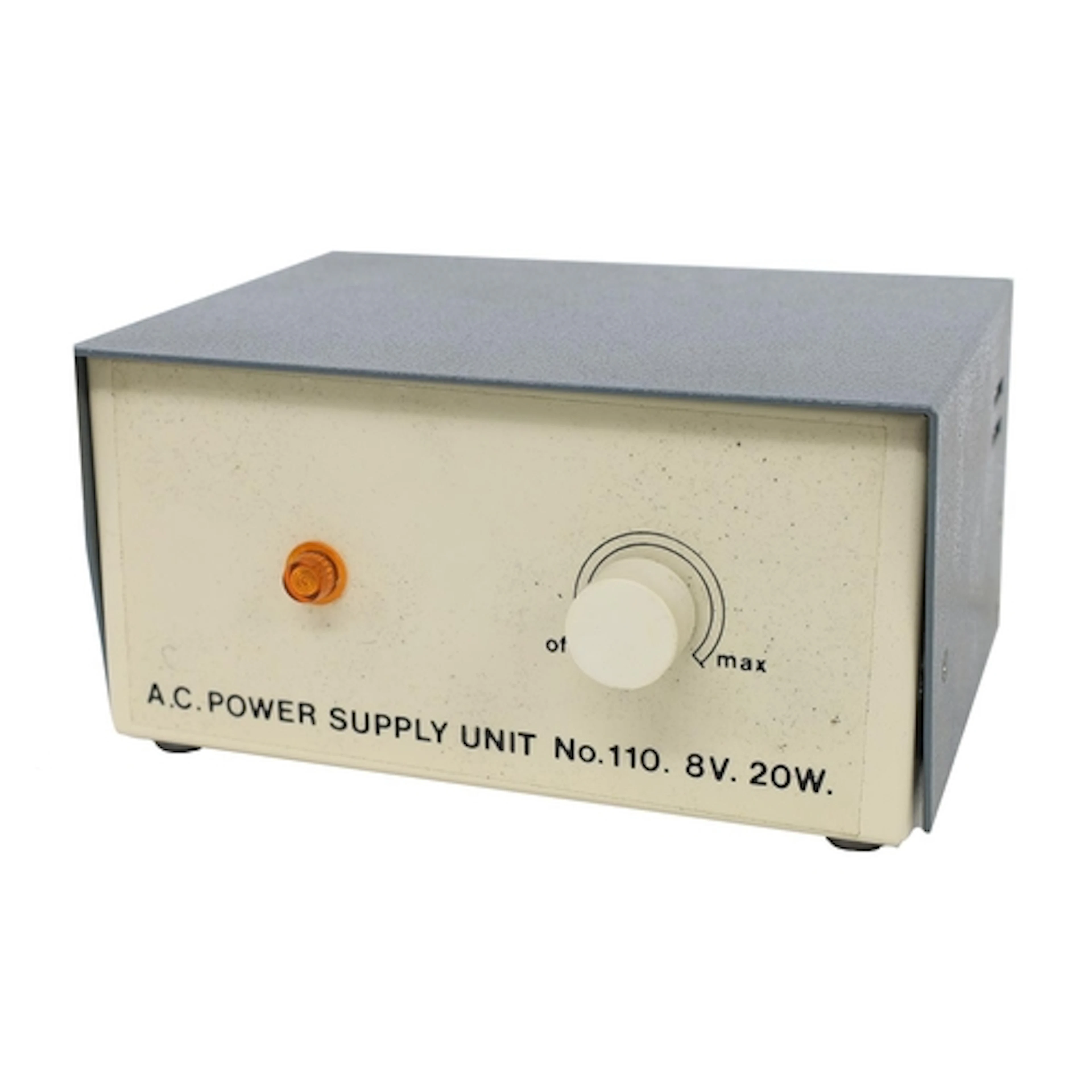 Small bench-top AC power supply unit, model number 110 provi...