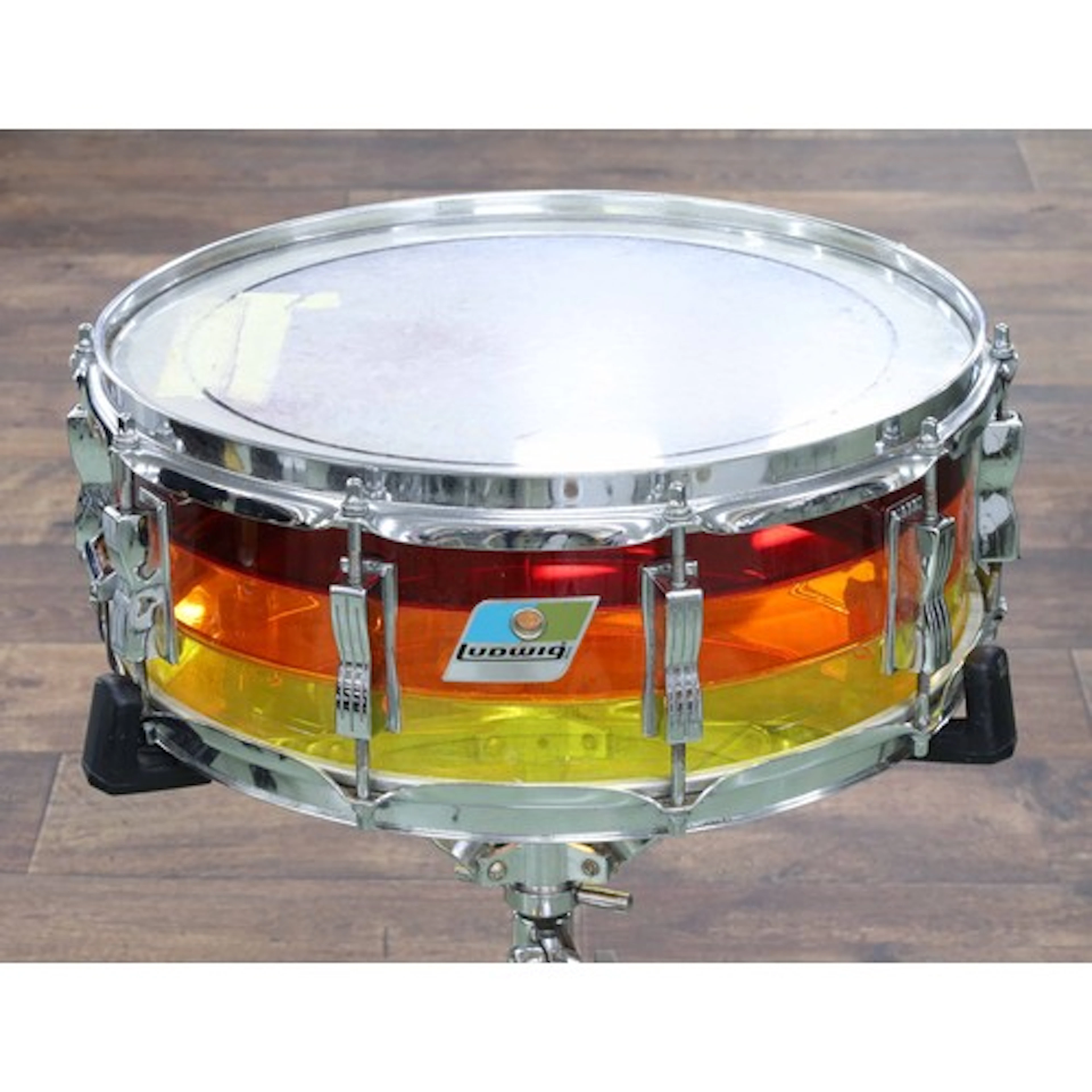 1970s Ludwig Pattern A 'Tequila Sunrise' Vistalite snare dru...