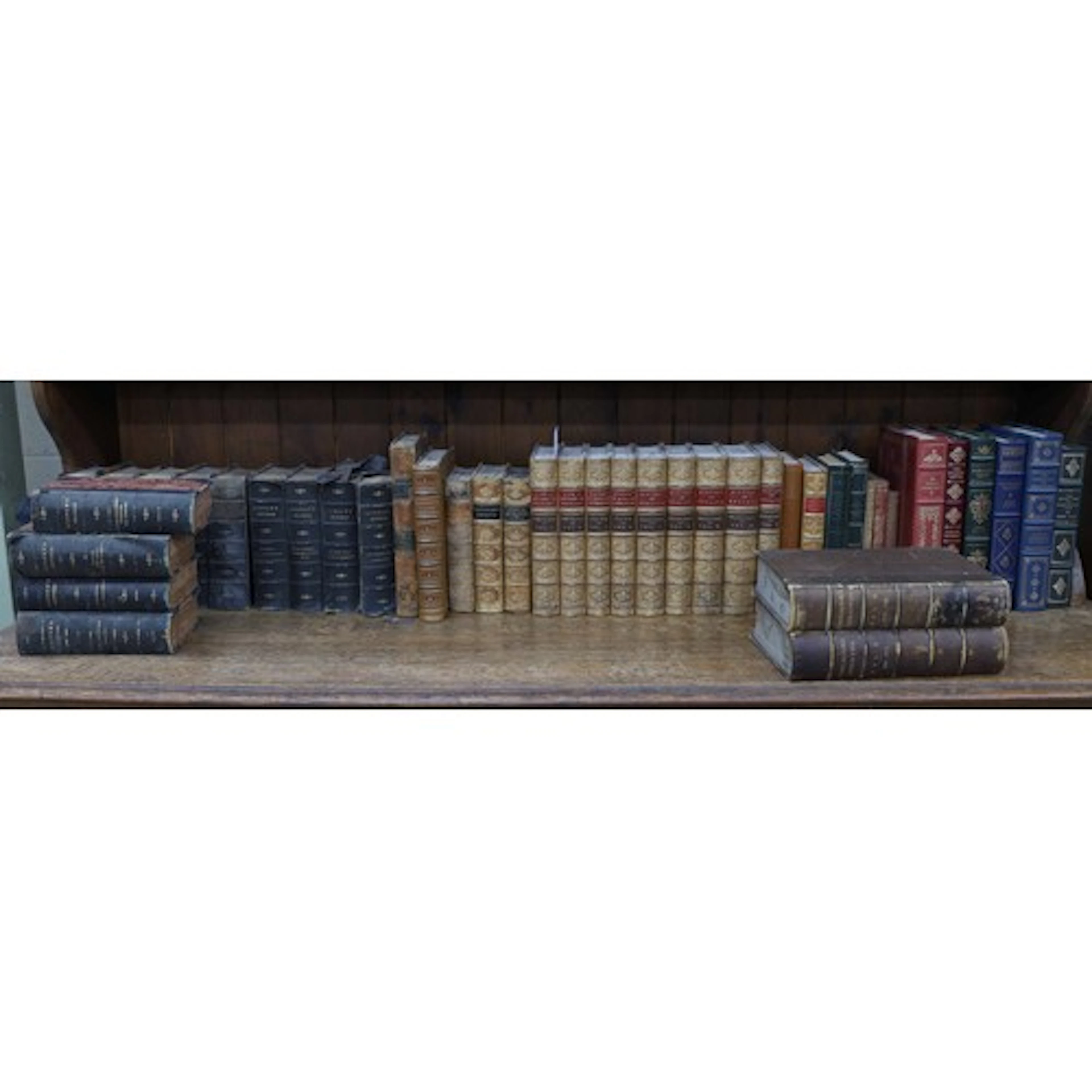 Group of assorted books both vintage and modern, most decora...