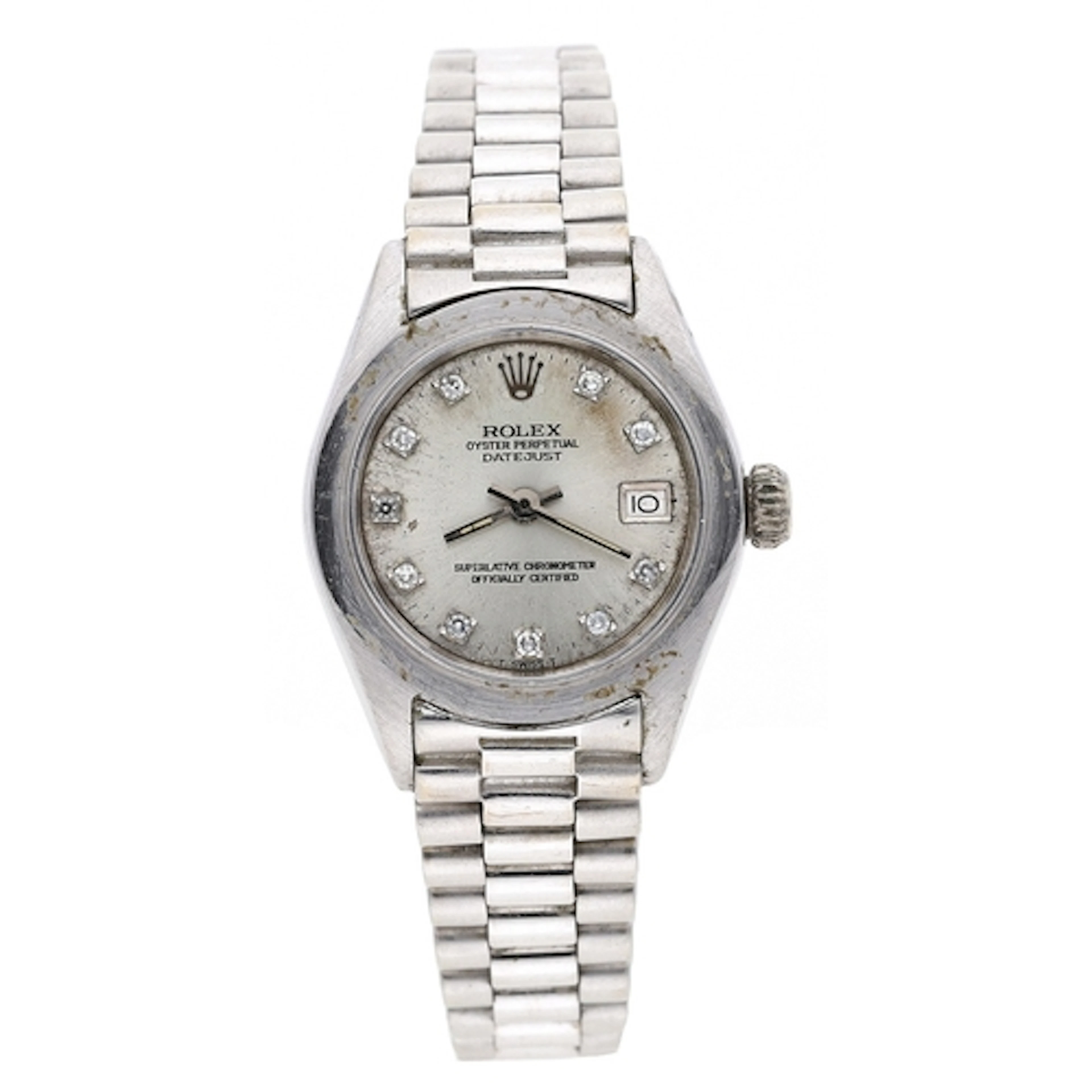 Rolex Oyster Perpetual Datejust 18ct white gold lady's wrist...