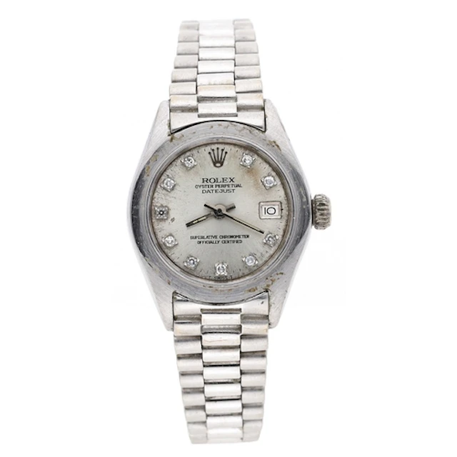 Rolex Oyster Perpetual Datejust 18ct white gold lady's wrist...