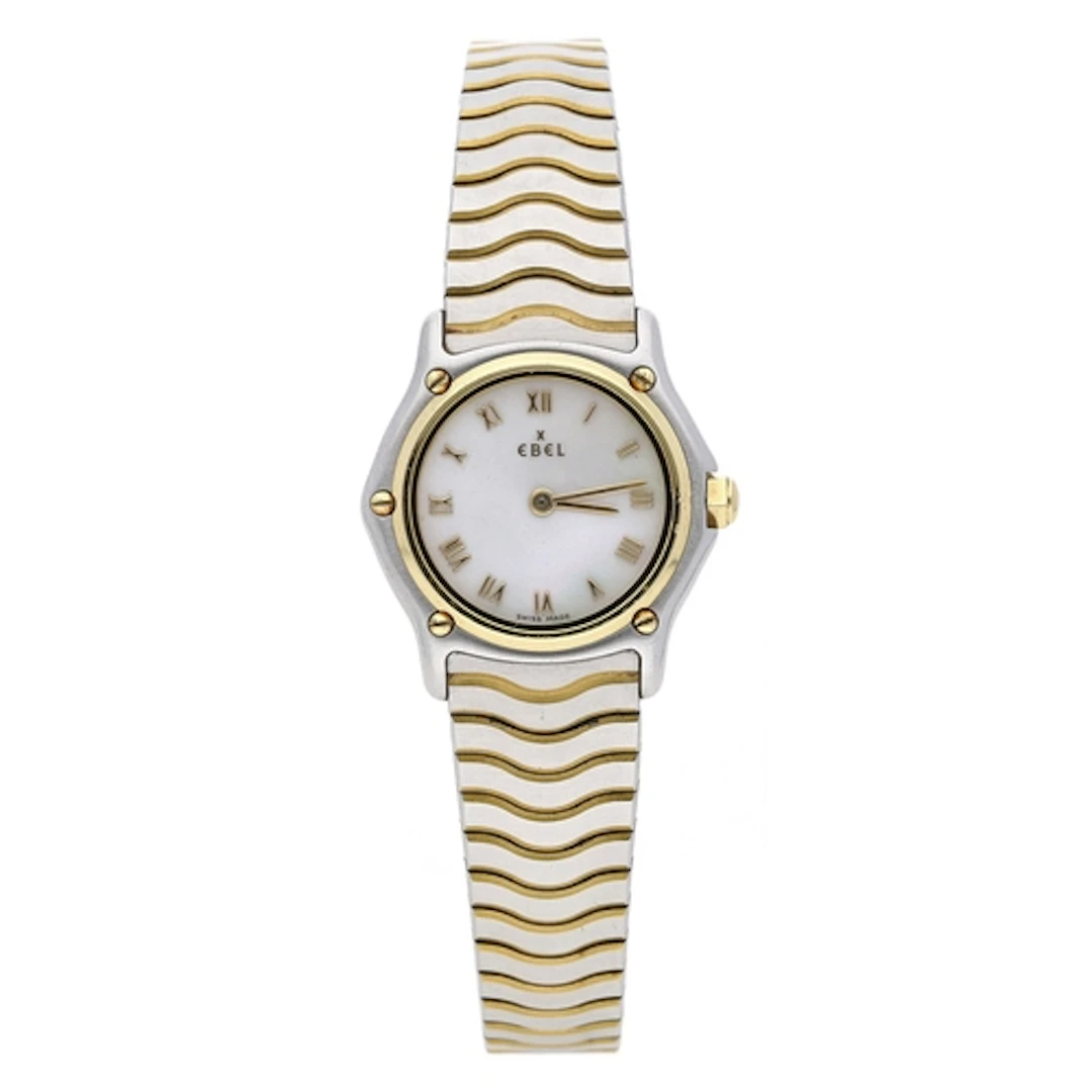 Ebel Classic Wave gold and stainless steel lady's wristwatch...