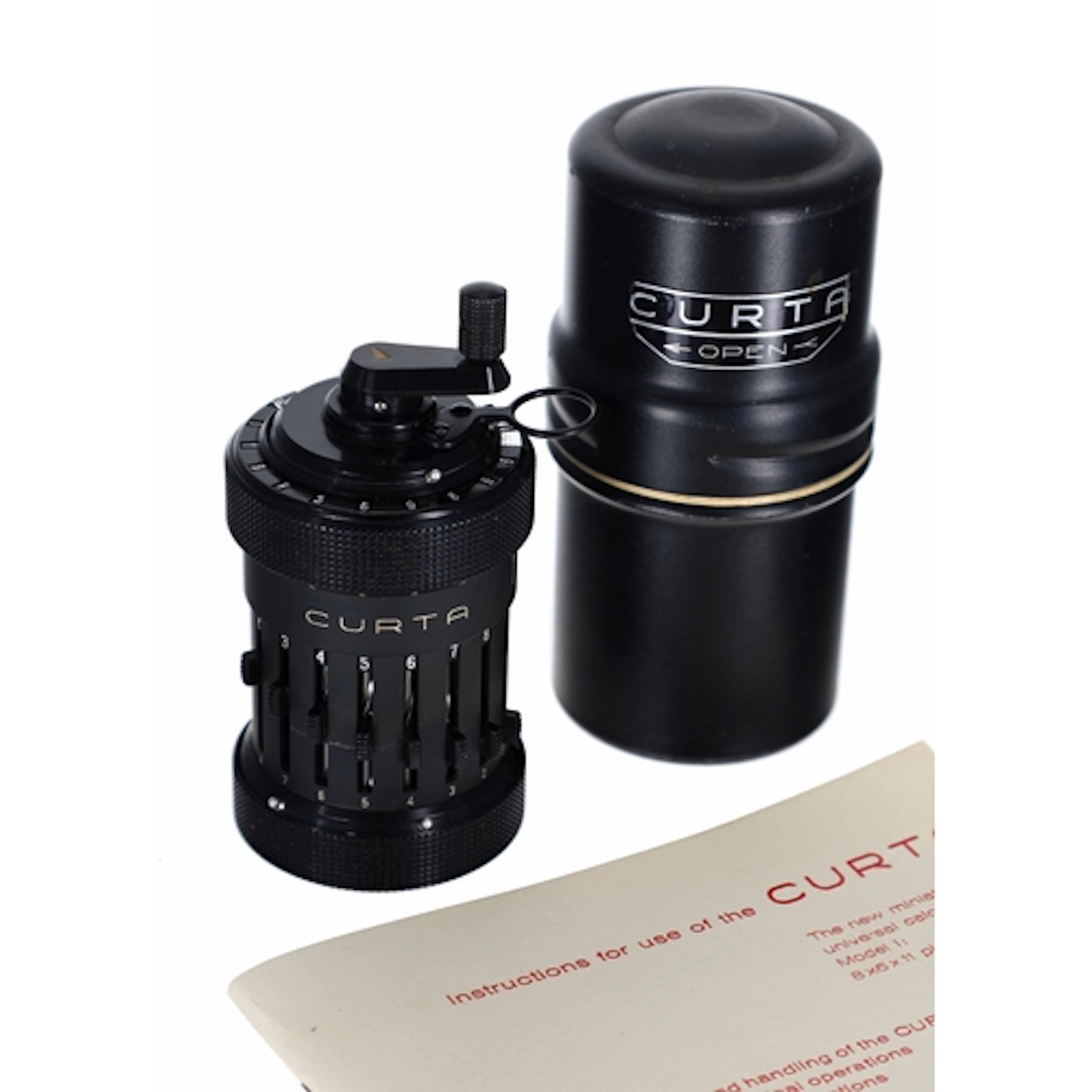 Curta Type I mechanical pocket calculator by Contina Ltd, no...