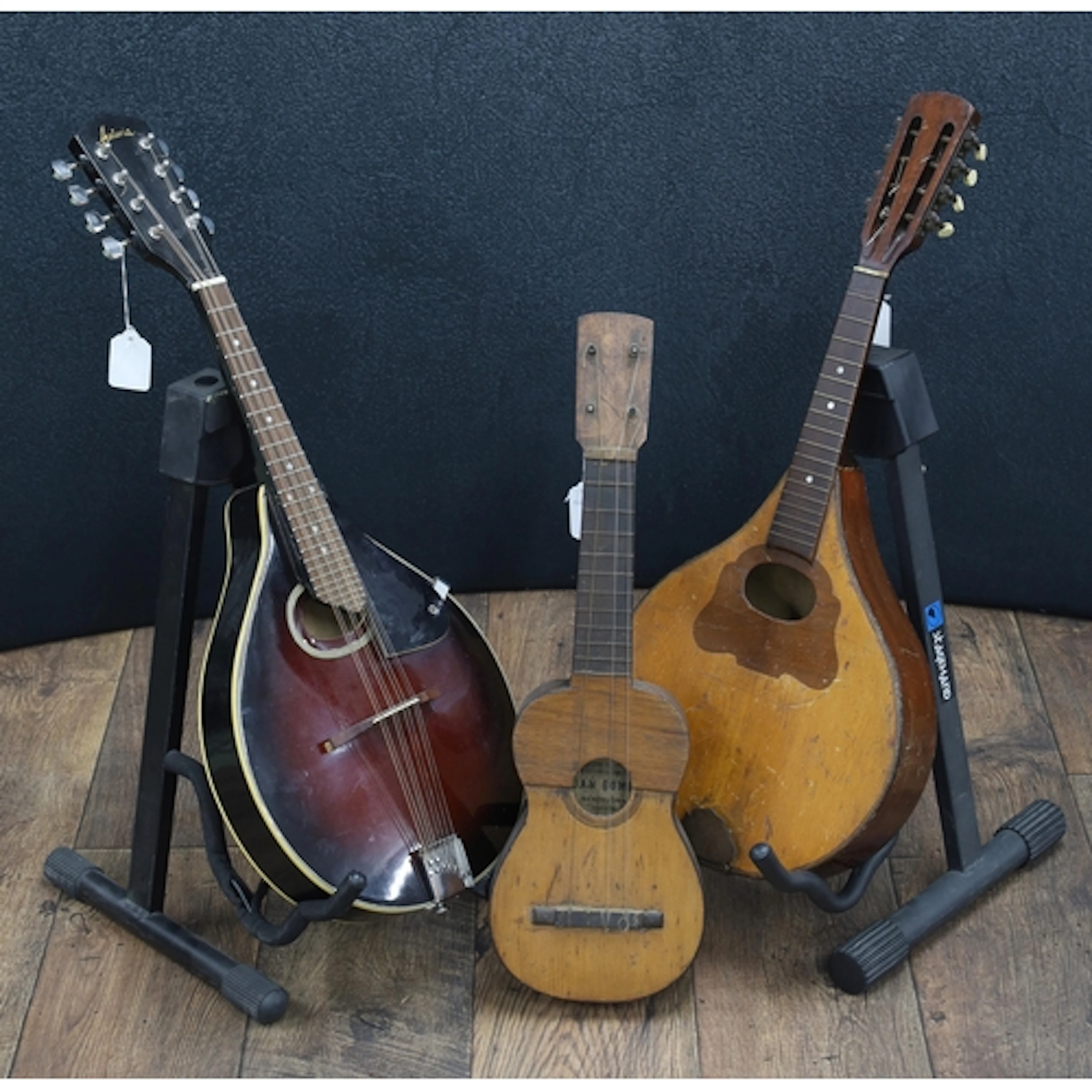 Antoria A style mandolin in need of some restoration; also a...