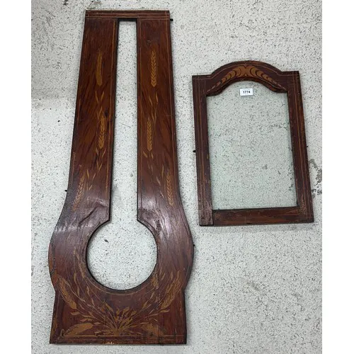 Decorative French Comtoise longcase clock doors (2)...