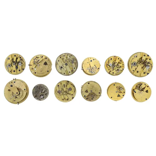 Quantity of assorted pocket watch movements for repair to in...