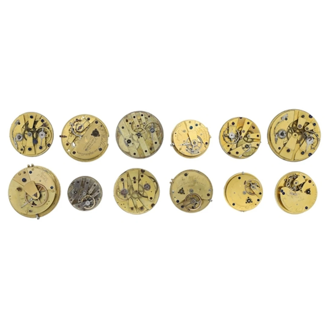Quantity of assorted pocket watch movements for repair to in...