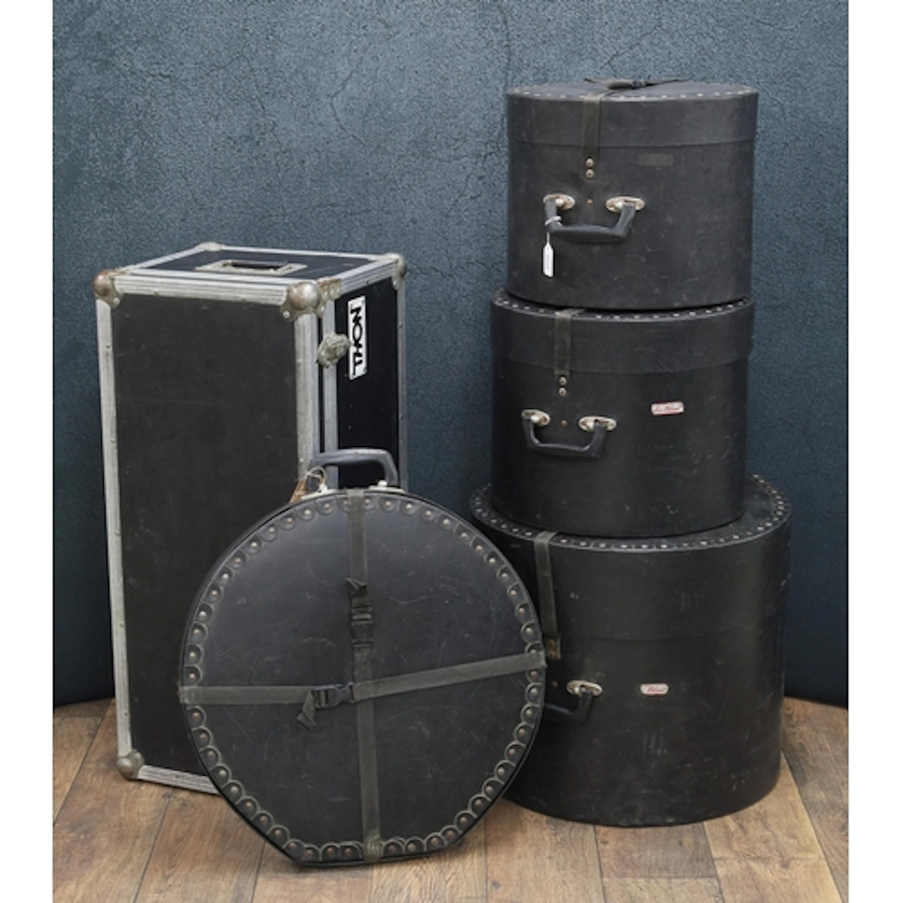 Three Le Blond drum cases 19", 15" and 14"; also with a 20" ...
