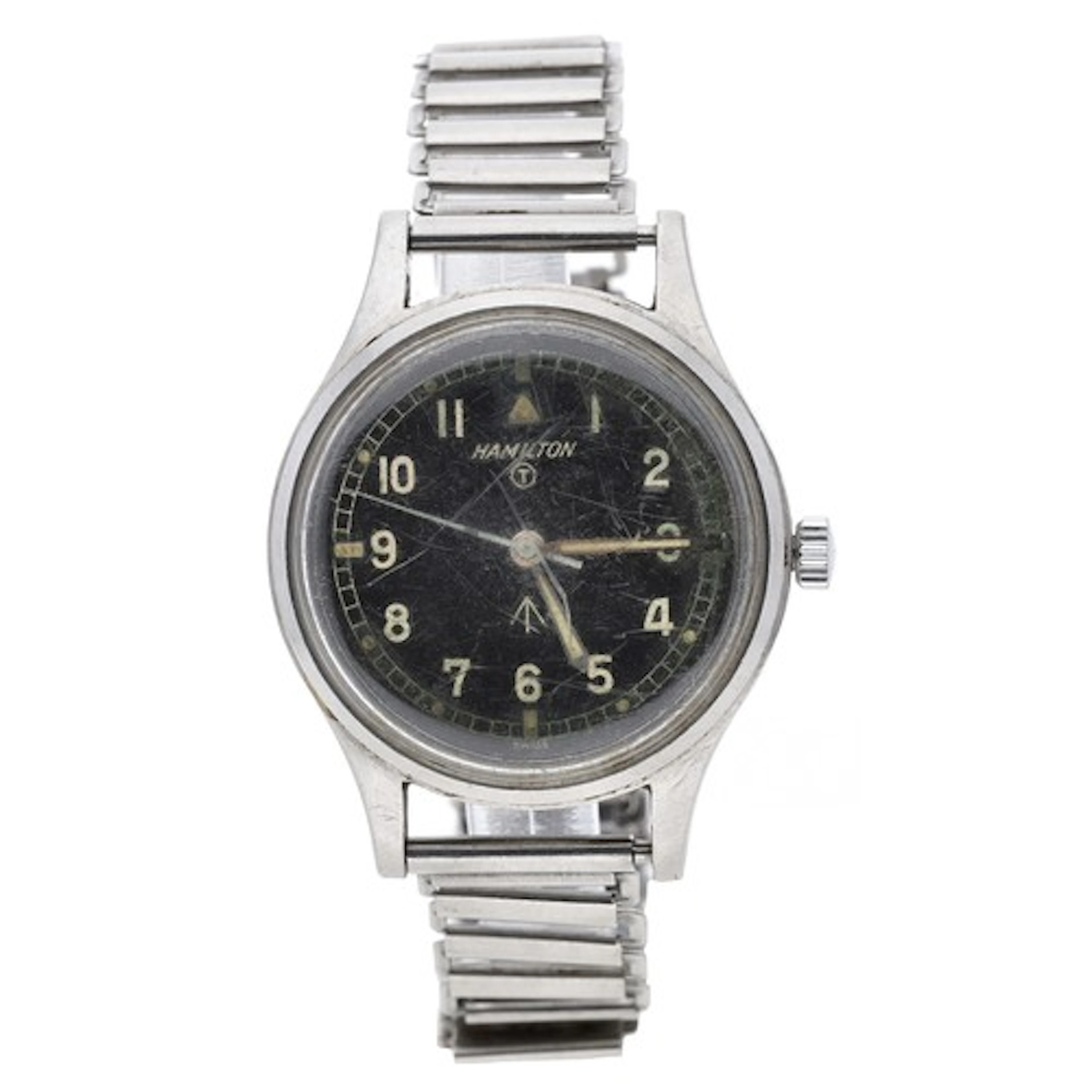 Hamilton 'Mark II' British Military R.A.F. stainless steel p...