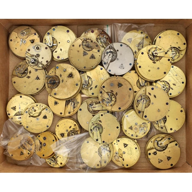 Quantity of fusee lever and lever pocket watch movements to ...