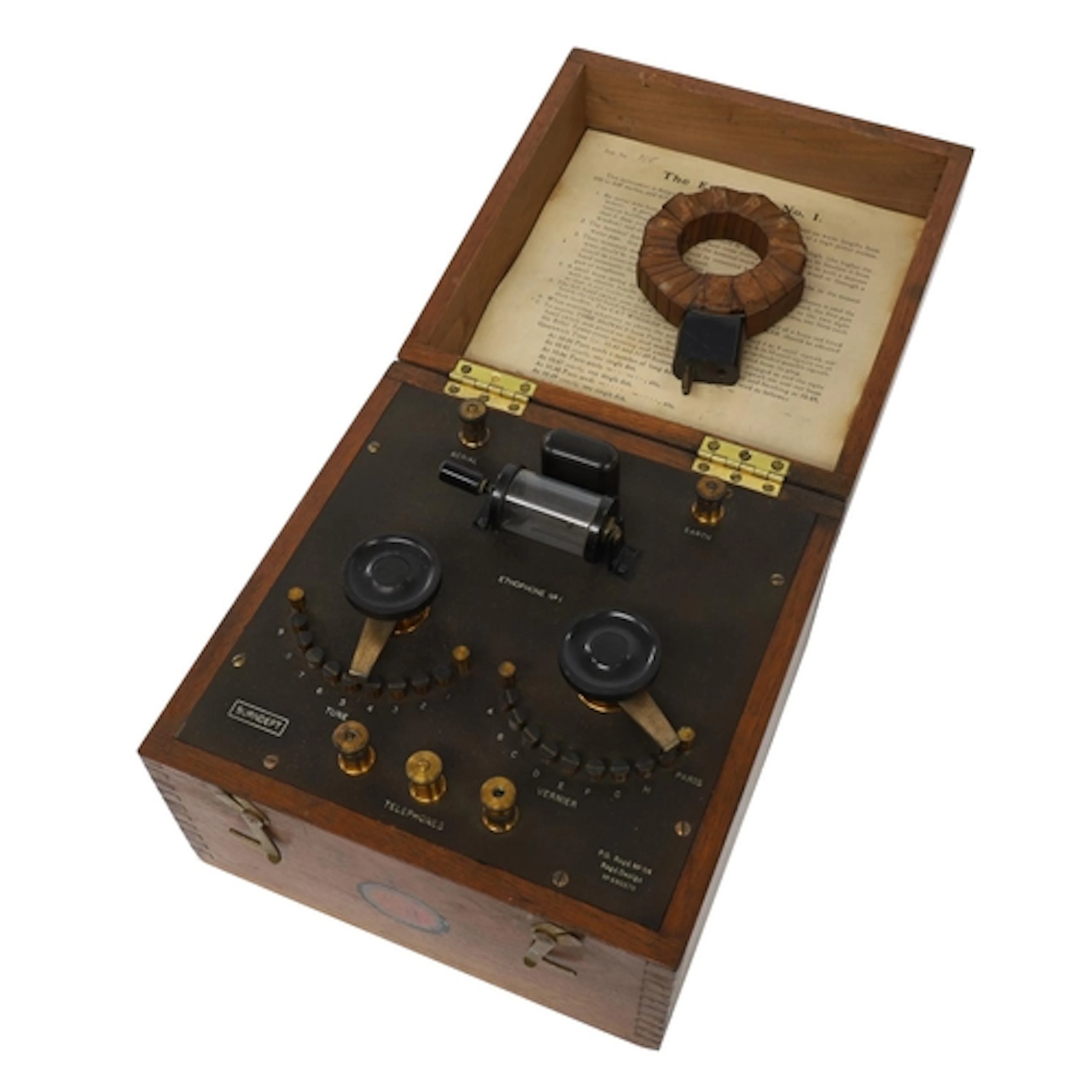 The Ethophone No. 1, a British made crystal radio receiver m...