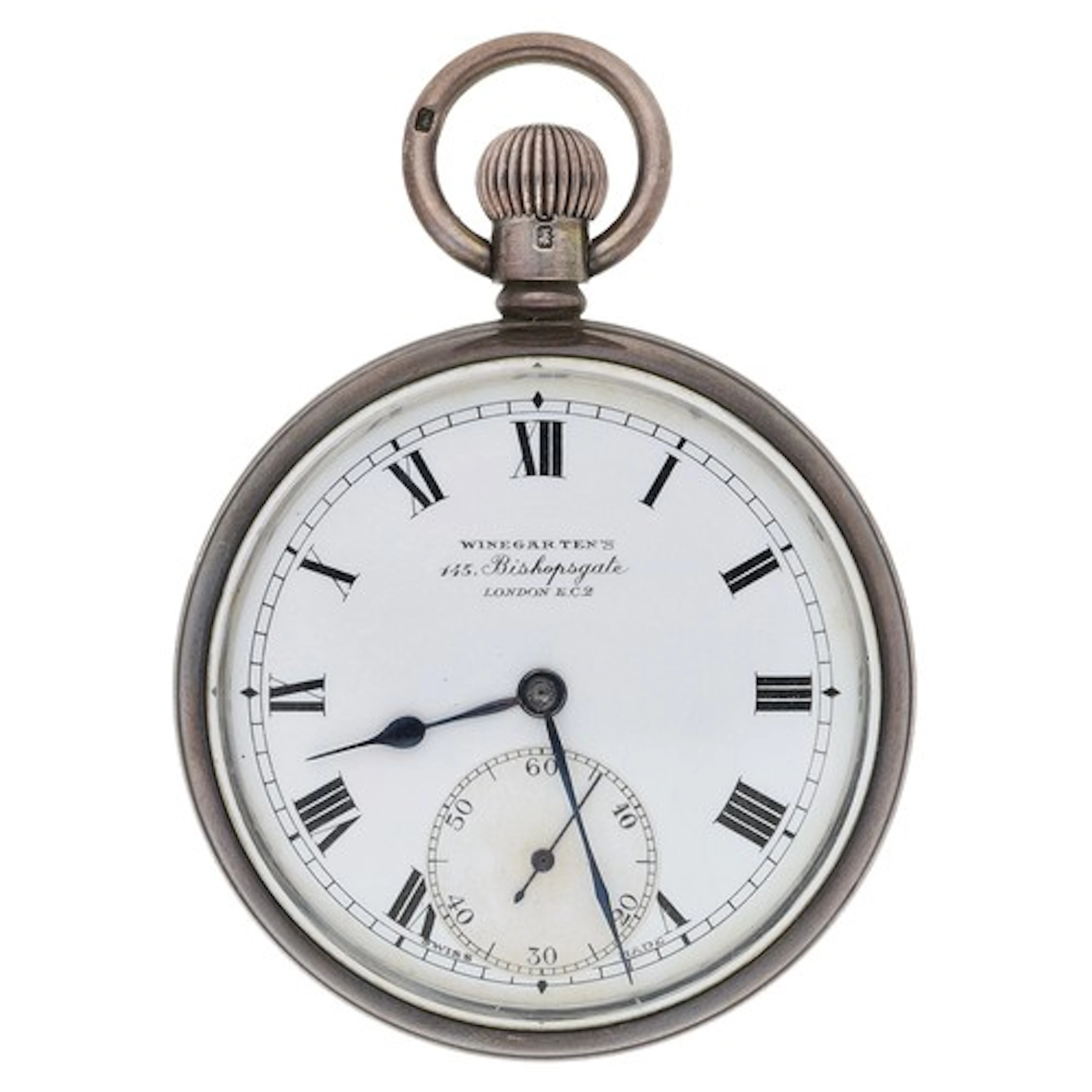 Winegarten's Superfine silver lever pocket watch, Birmingham...
