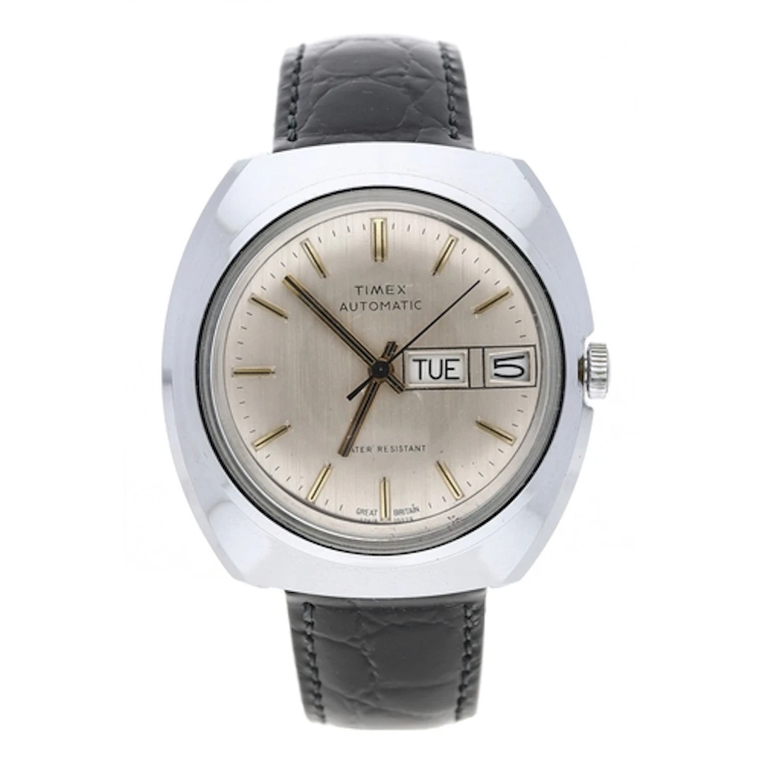 Timex automatic nickel plated and stainless steel gentleman'...