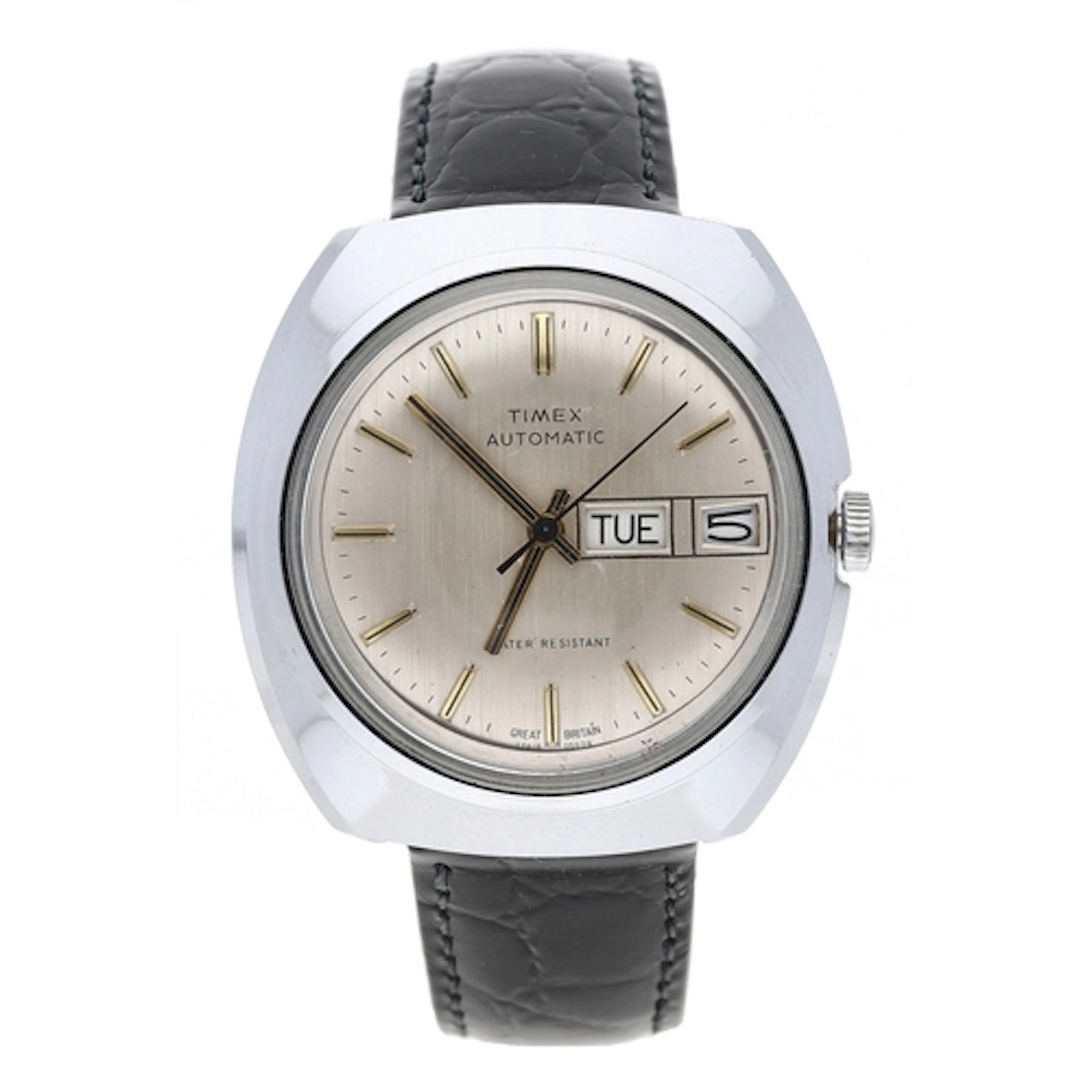 Timex automatic nickel plated and stainless steel gentleman'...