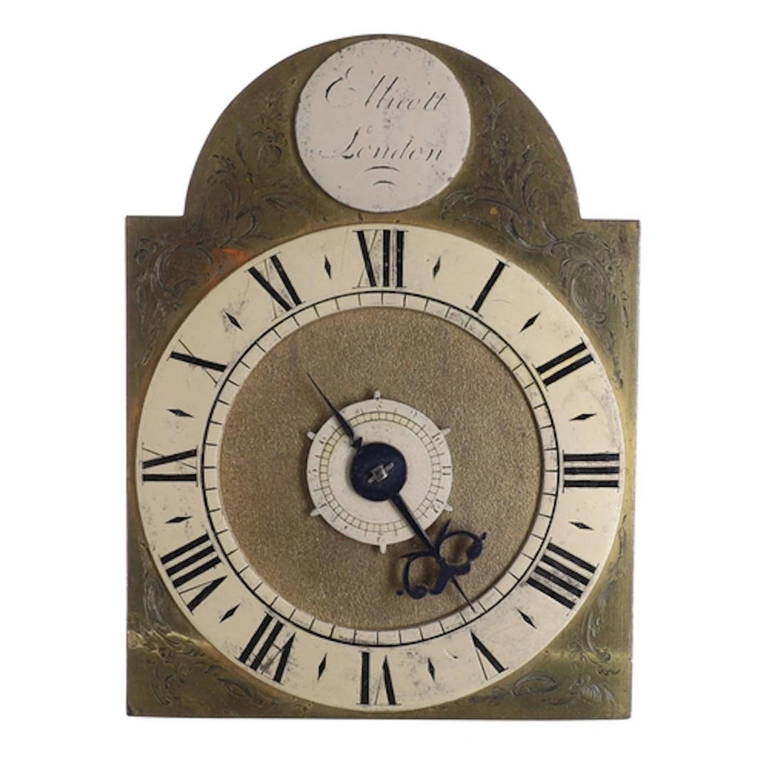Interesting English 18th century miniature brass verge alarm...