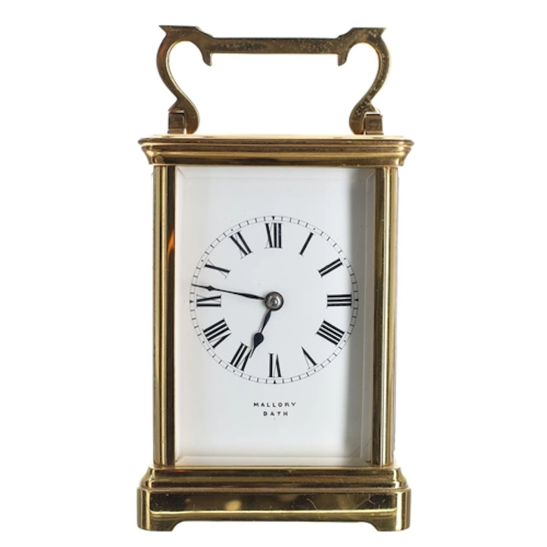 Richard & Co French brass striking carriage clock, the w...